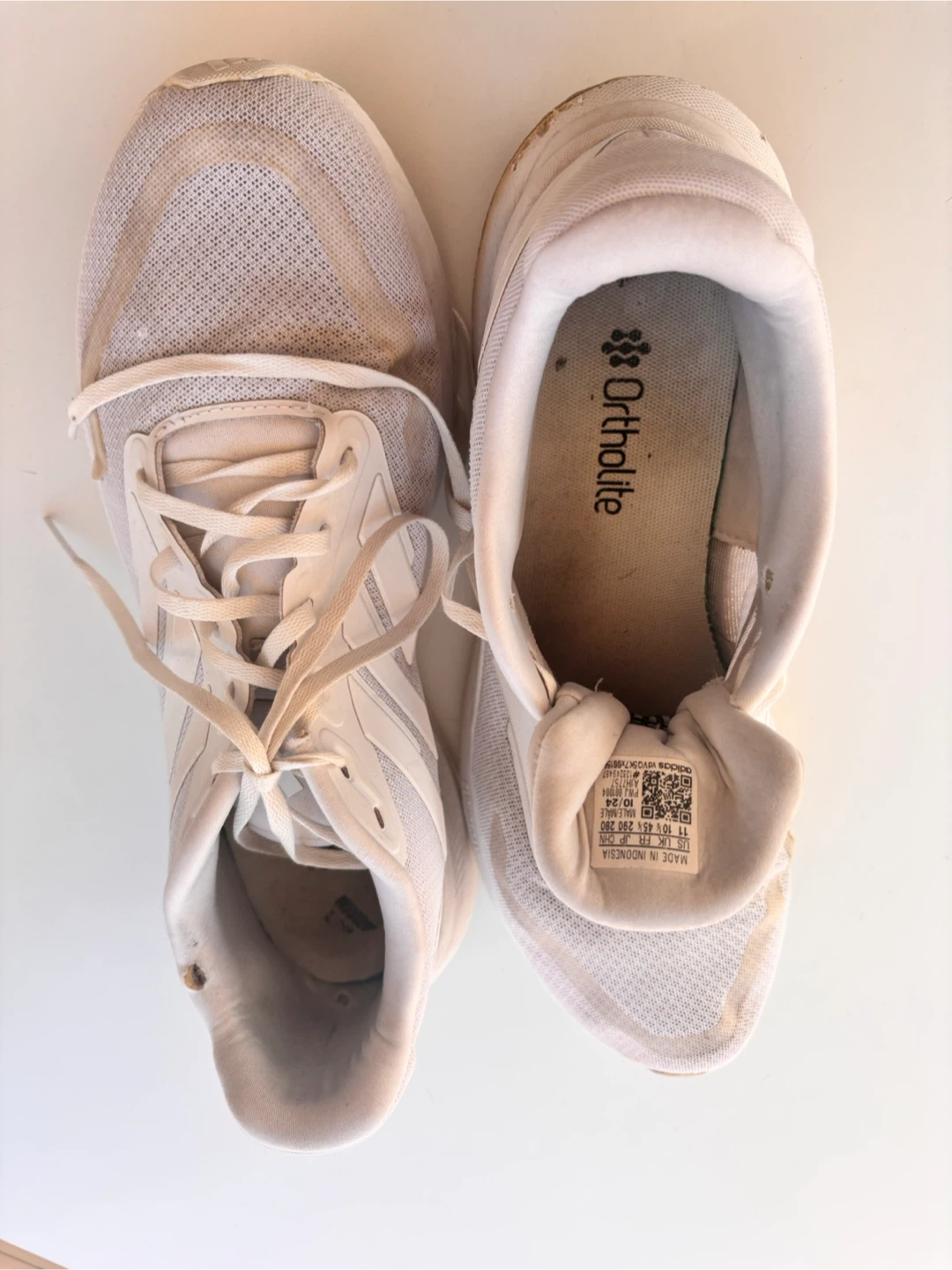 Adidas White Running Shoes Size 11 - photo 2
