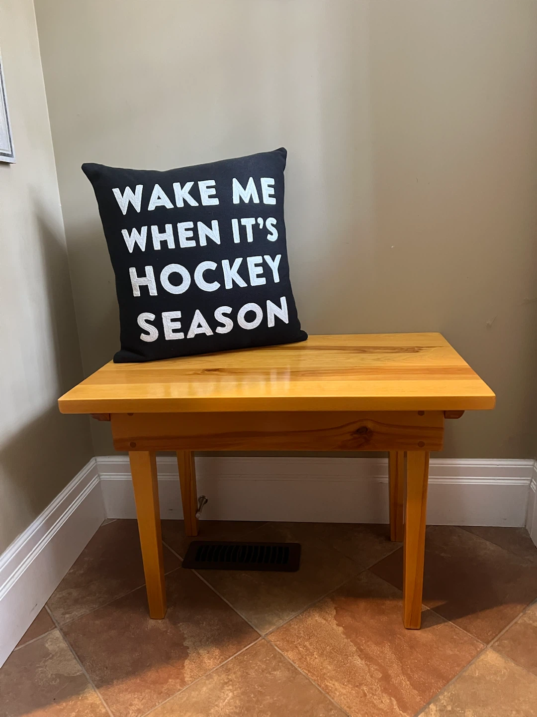 Handcrafted Solid Wood Side Table/Bench