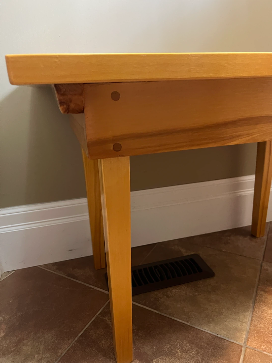 Handcrafted Solid Wood Side Table/Bench - photo 2