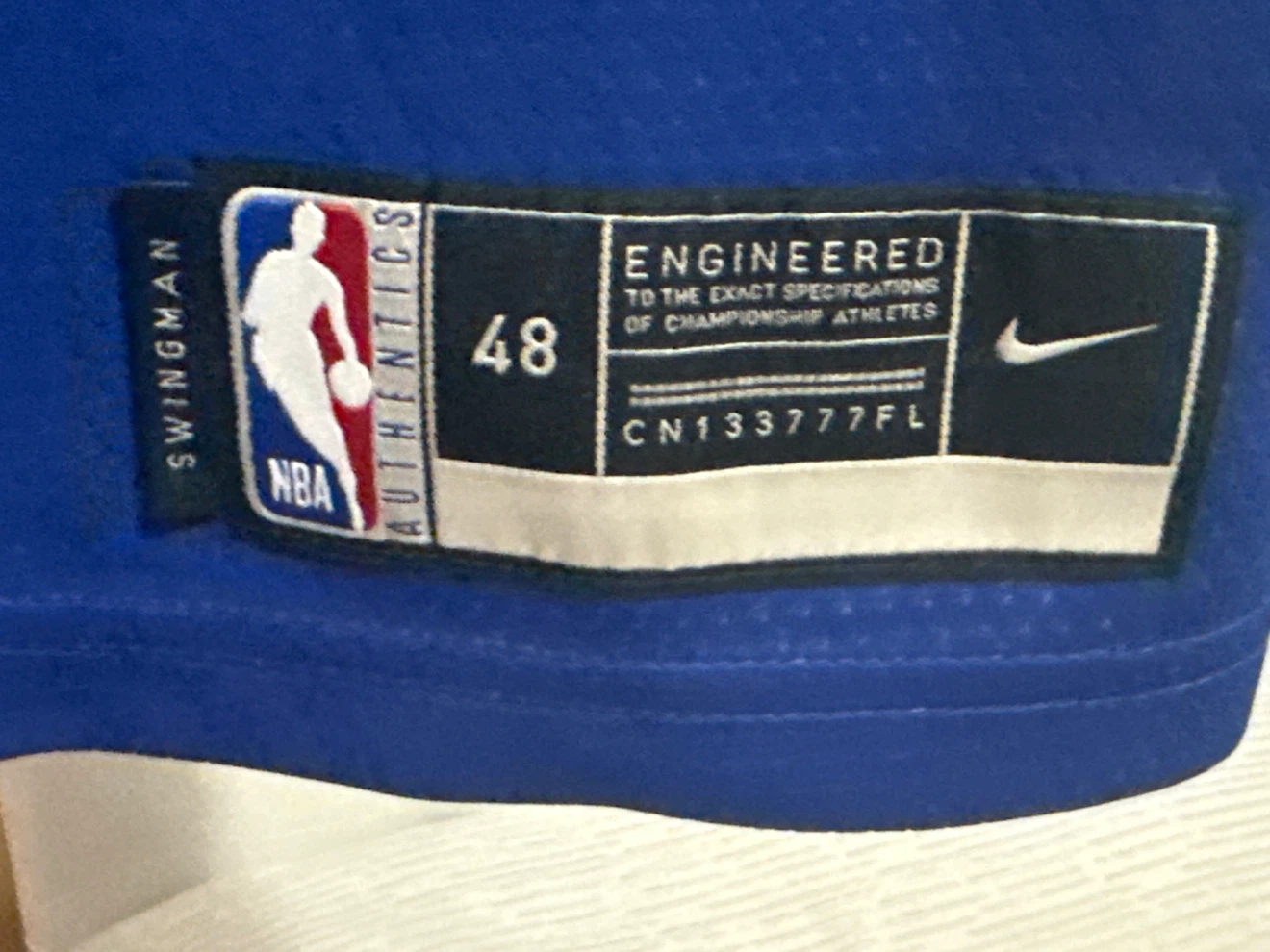 Nike New York Knicks R.J. Barrett Swingman Jersey Size 48 - photo 2