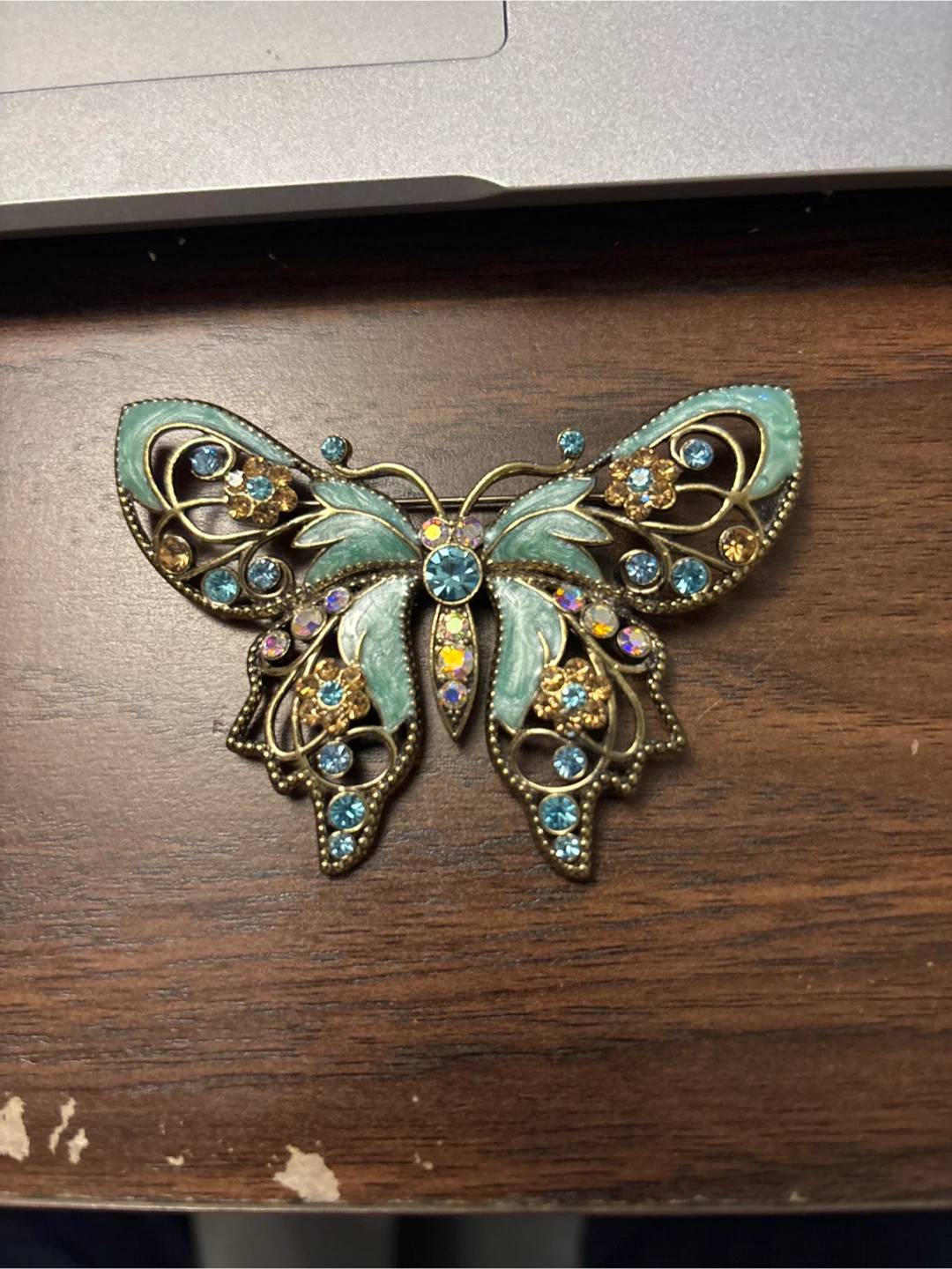 Vintage Style Butterfly Brooch