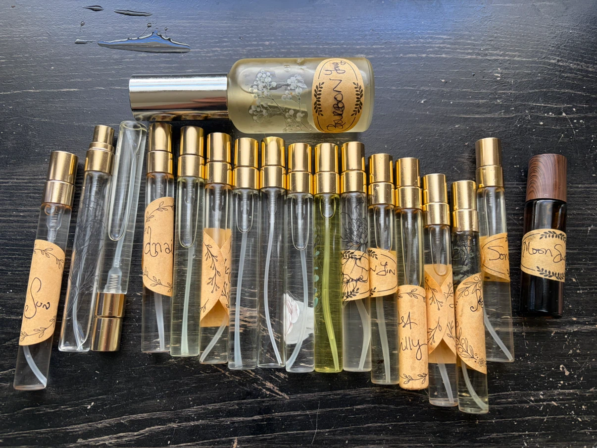 Hand crafted perfumes