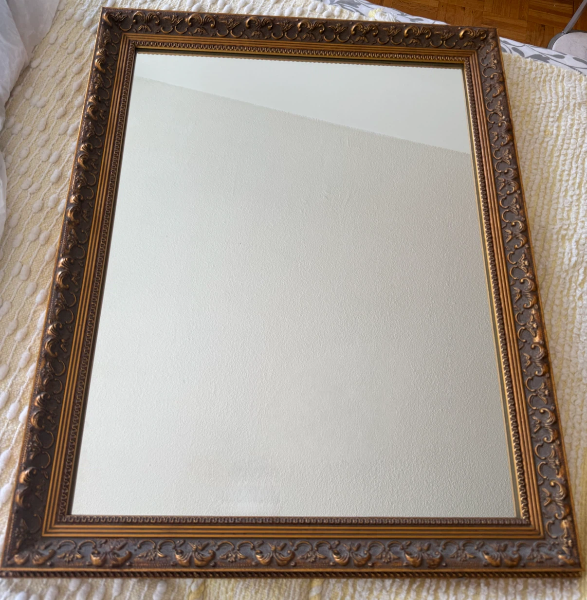 Vintage Ornate Gold Wall Mirror