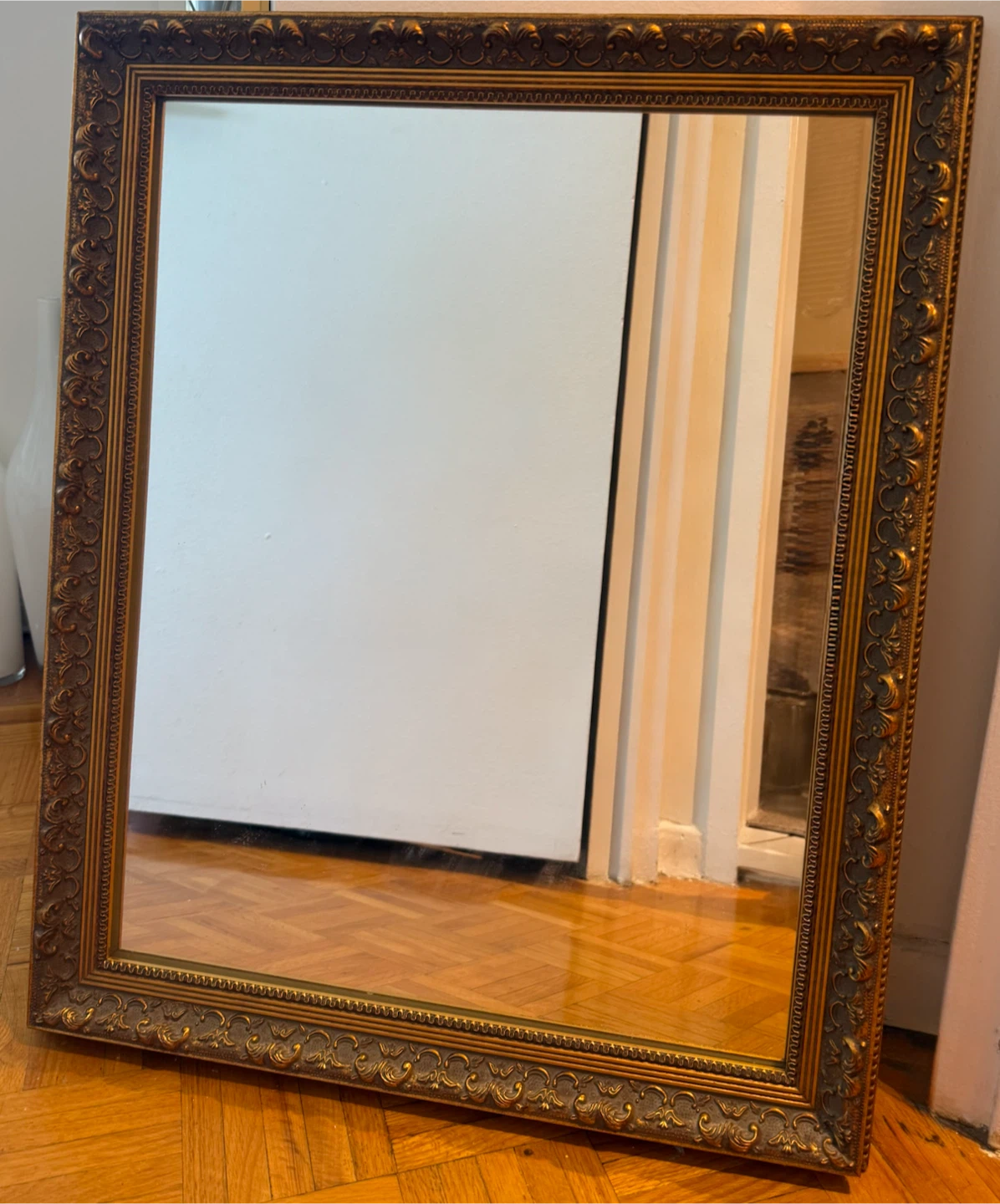 Vintage Ornate Gold Wall Mirror - photo 2