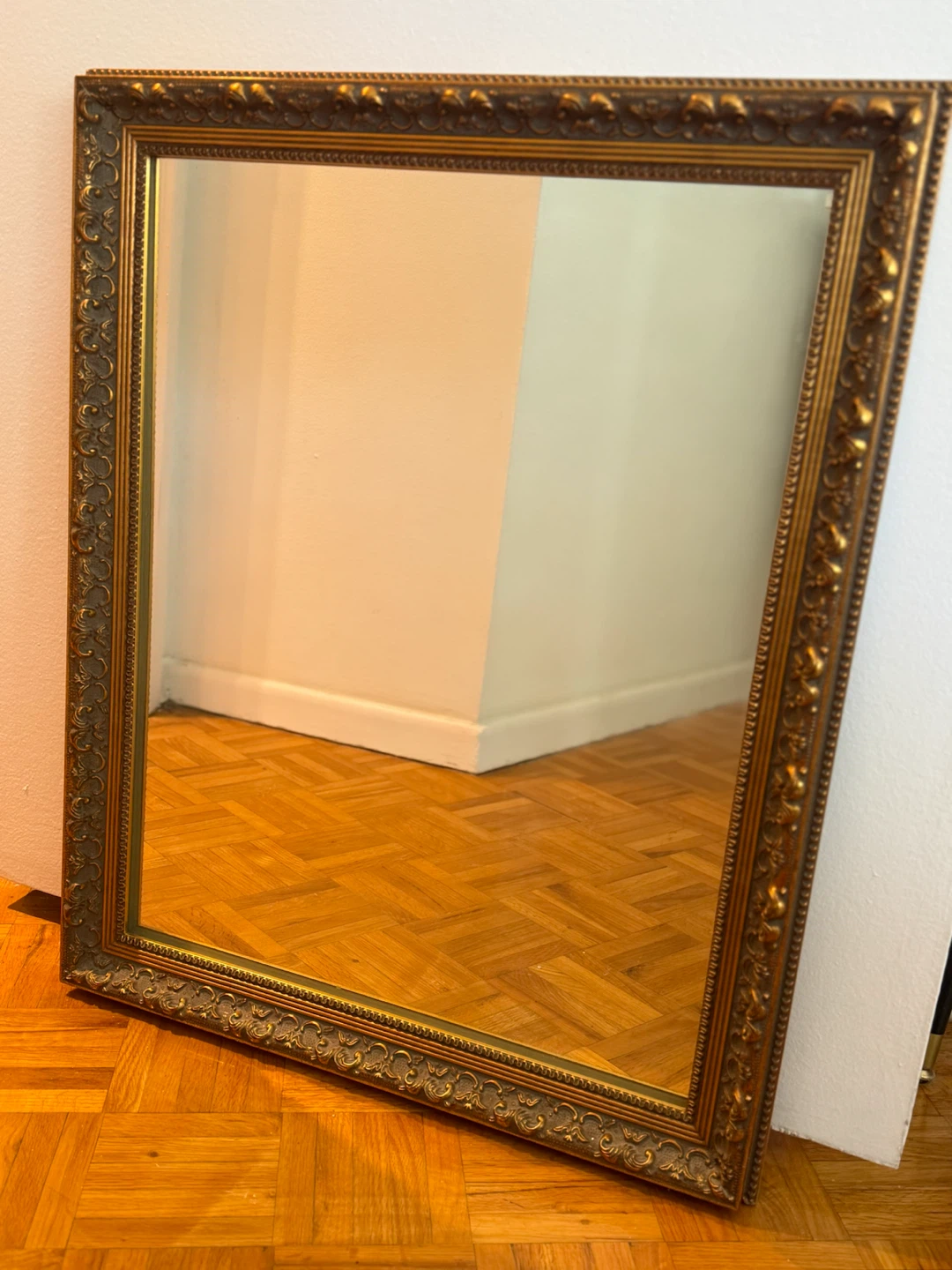Vintage Ornate Gold Wall Mirror - photo 3