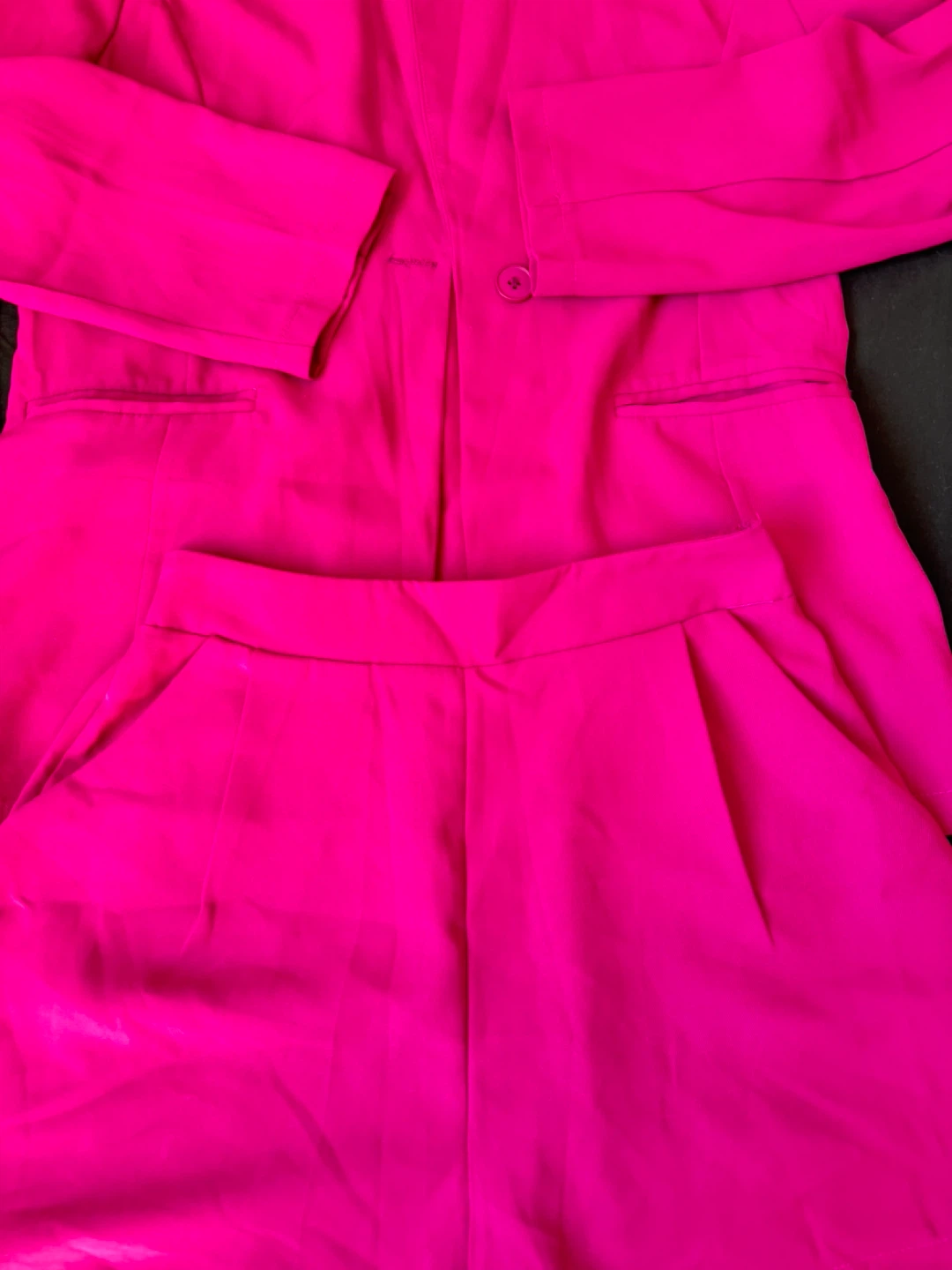 Bright Pink Women's Blazer and Shorts Set - photo 4