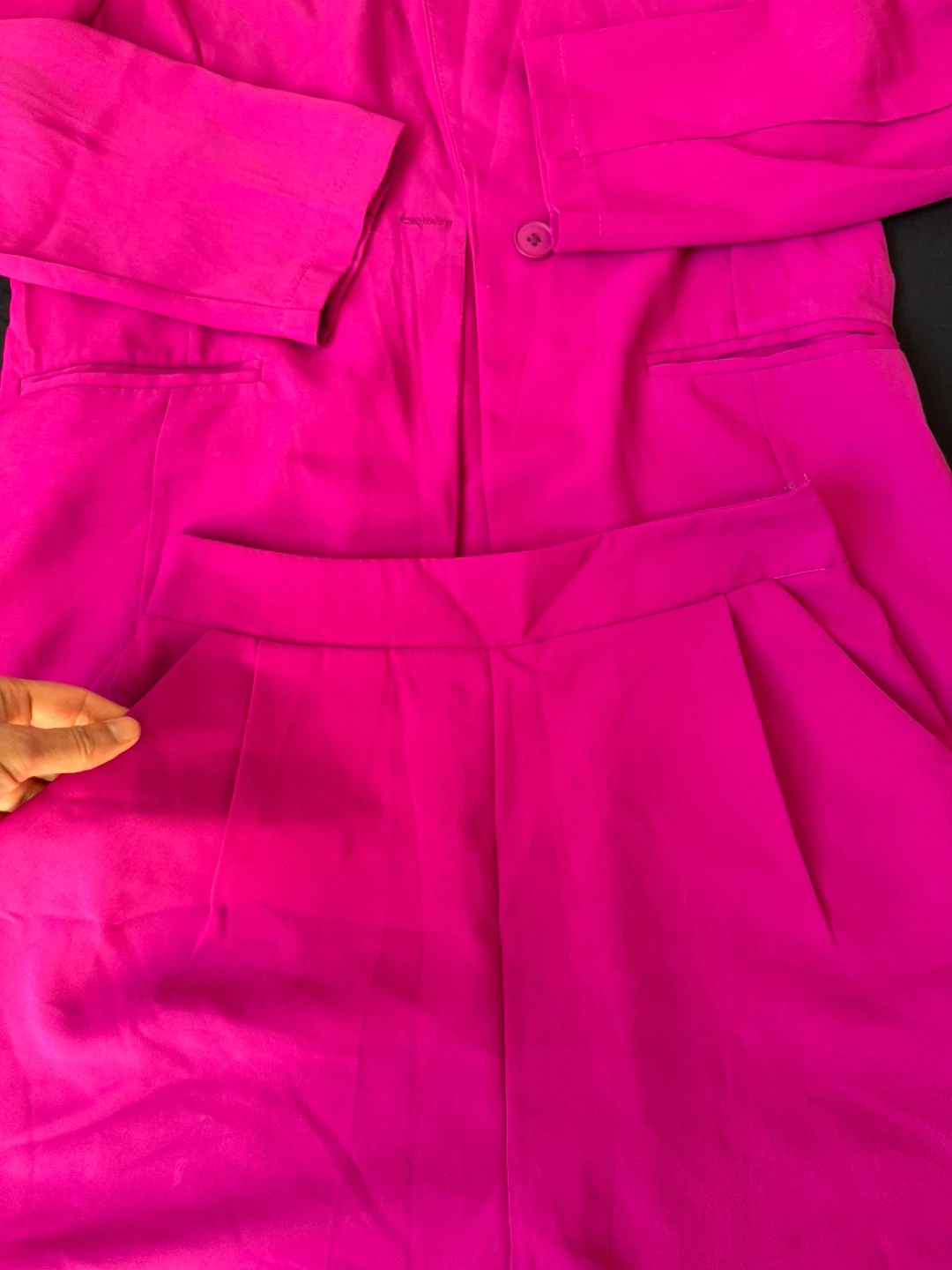 Bright Pink Women's Blazer and Shorts Set - photo 5