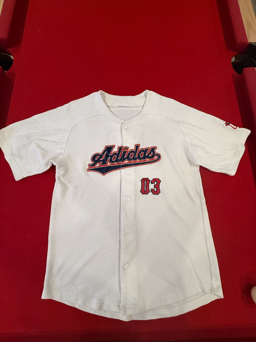 Adidas White Baseball Jersey 03