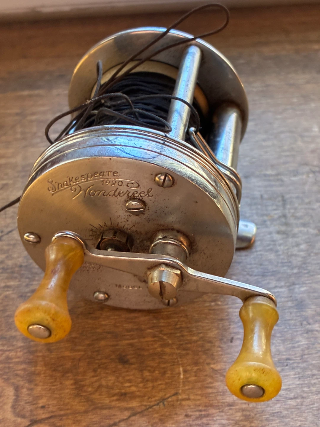 Vintage fishing reel Shakespeare 1920 Wondereel GE INGLIS