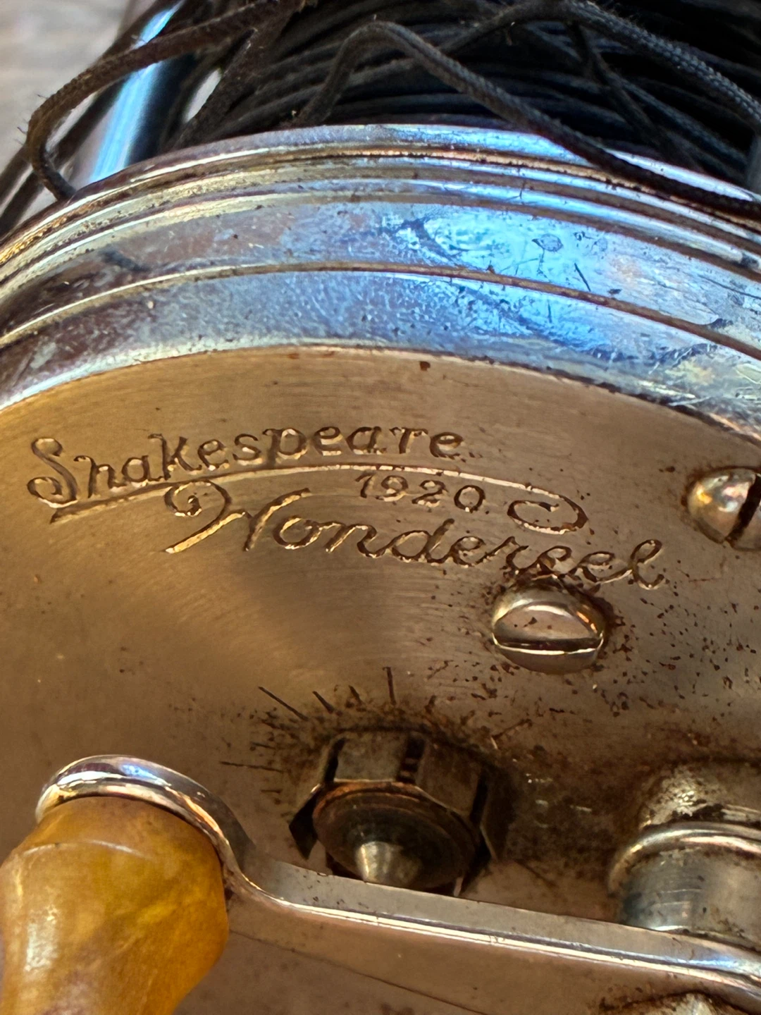 Vintage fishing reel Shakespeare 1920 Wondereel GE INGLIS - photo 3