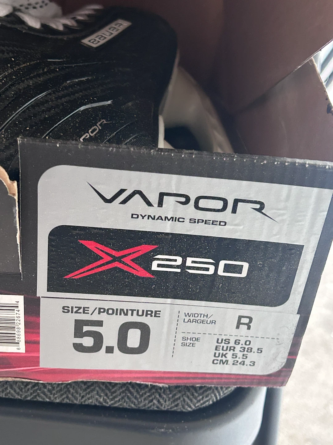Bauer Vapor X250 Ice Skates - Size 5.0