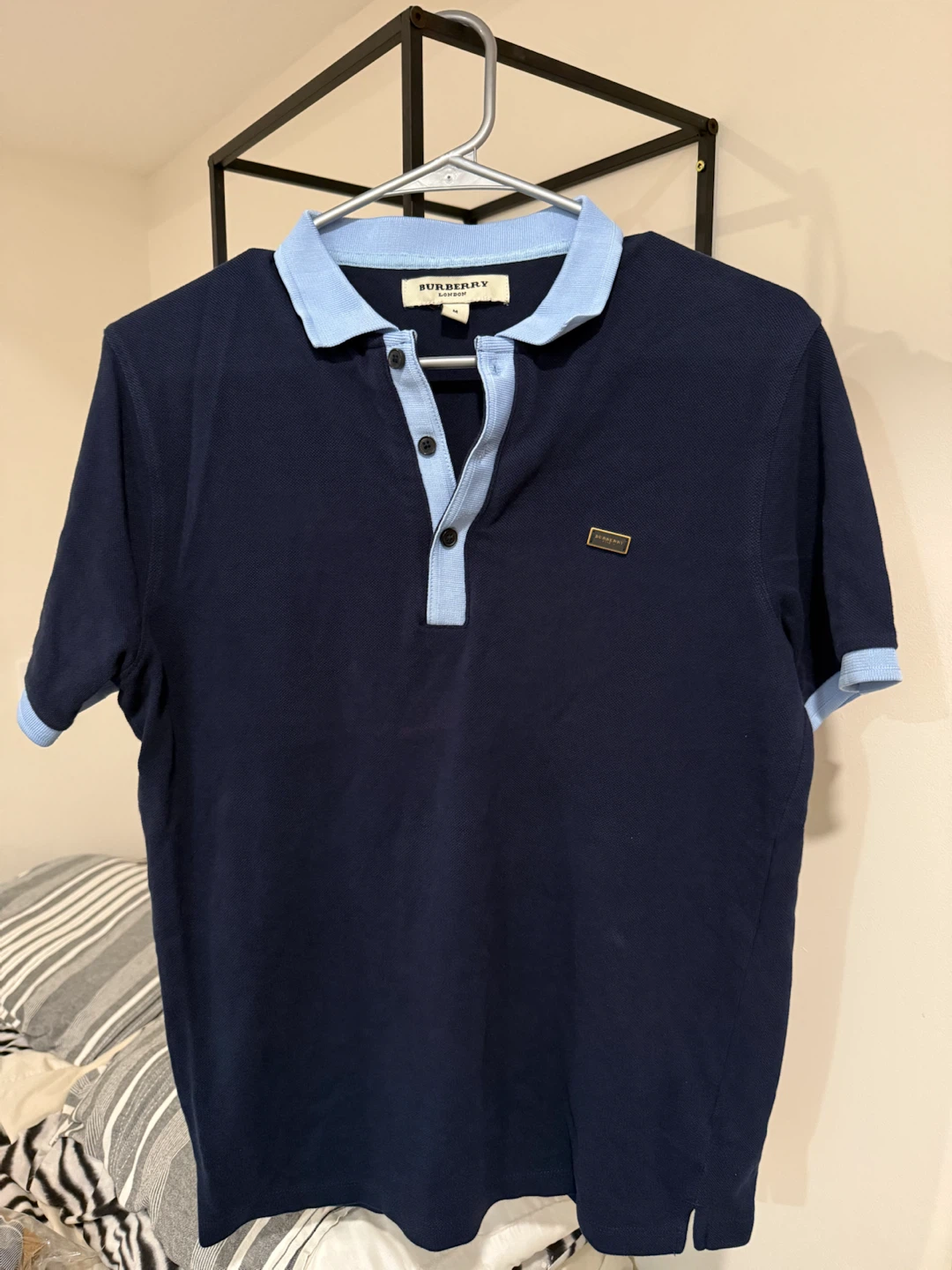 Burberry London Navy Polo Shirt