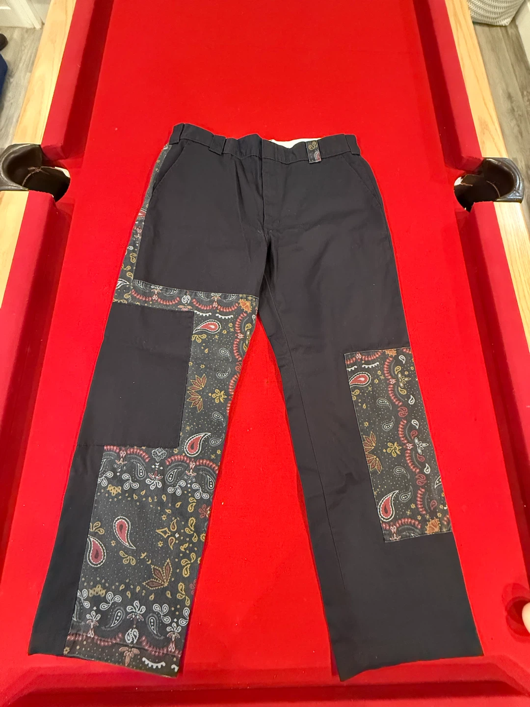 Dickies Regular Fit Paisley Patchwork Trousers