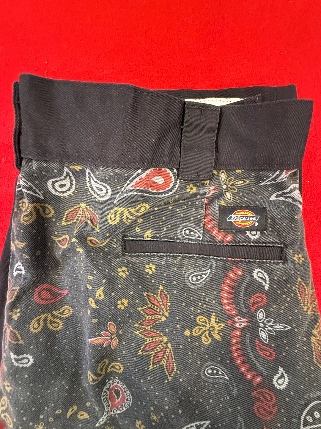 Dickies Regular Fit Paisley Patchwork Trousers - photo 3