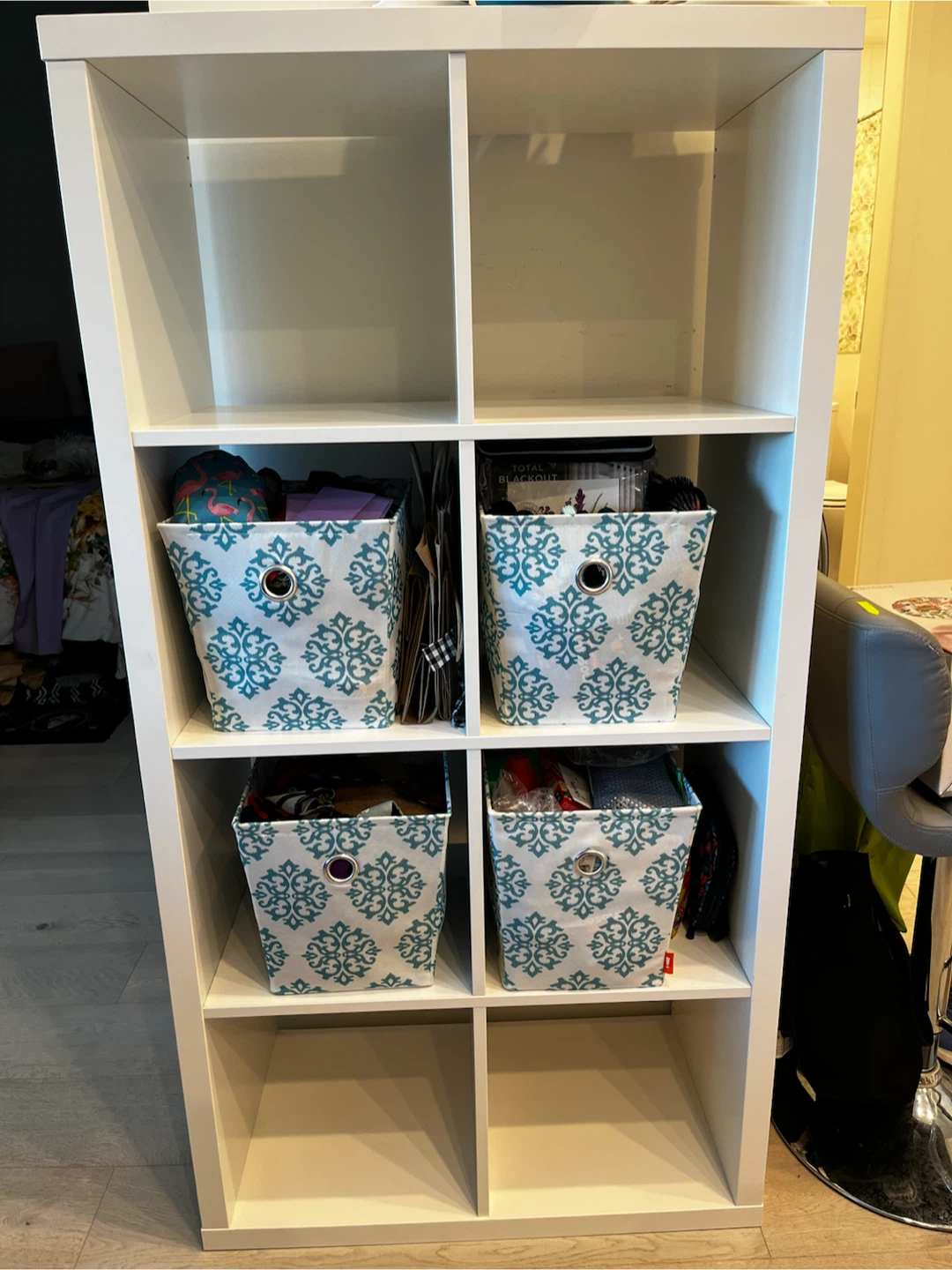 IKEA Kallax 8 cube shelf white