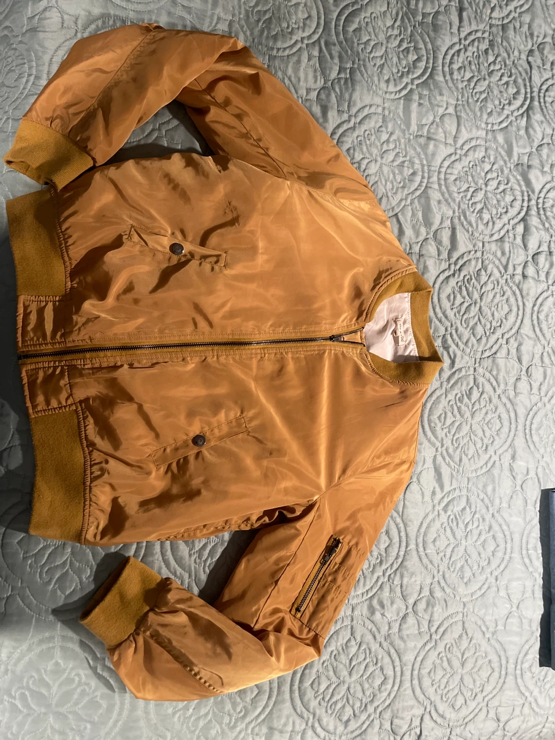 Tan Bomber Jacket