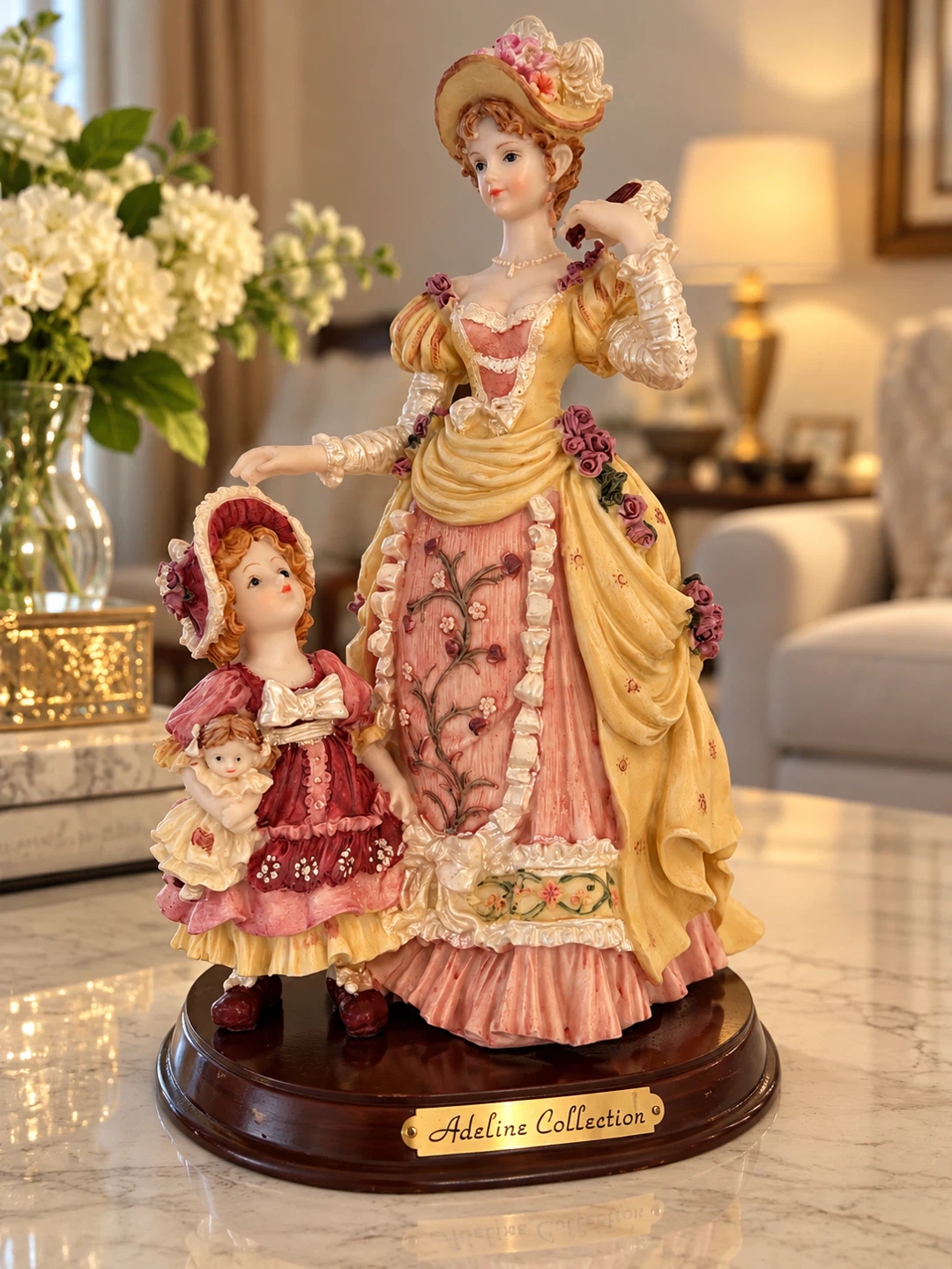 Adeline Collection Victorian Mother and Daughter Figurine