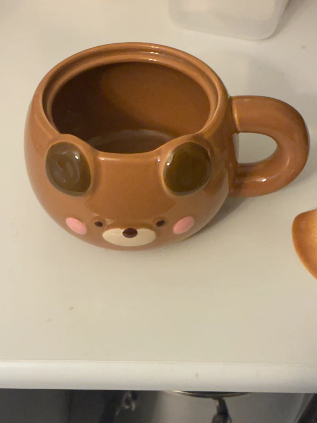 Cute Ceramic Bear Mug with Lid - photo 2