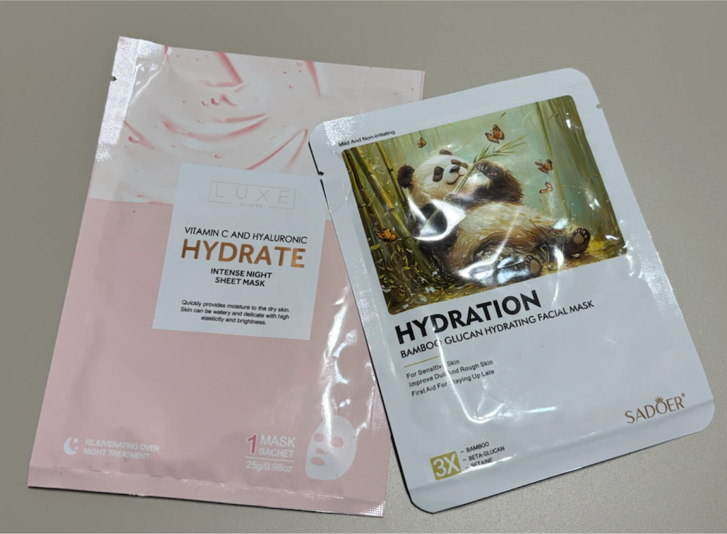 NEW-Luxe Beauty and Sadoer Sheet Masks