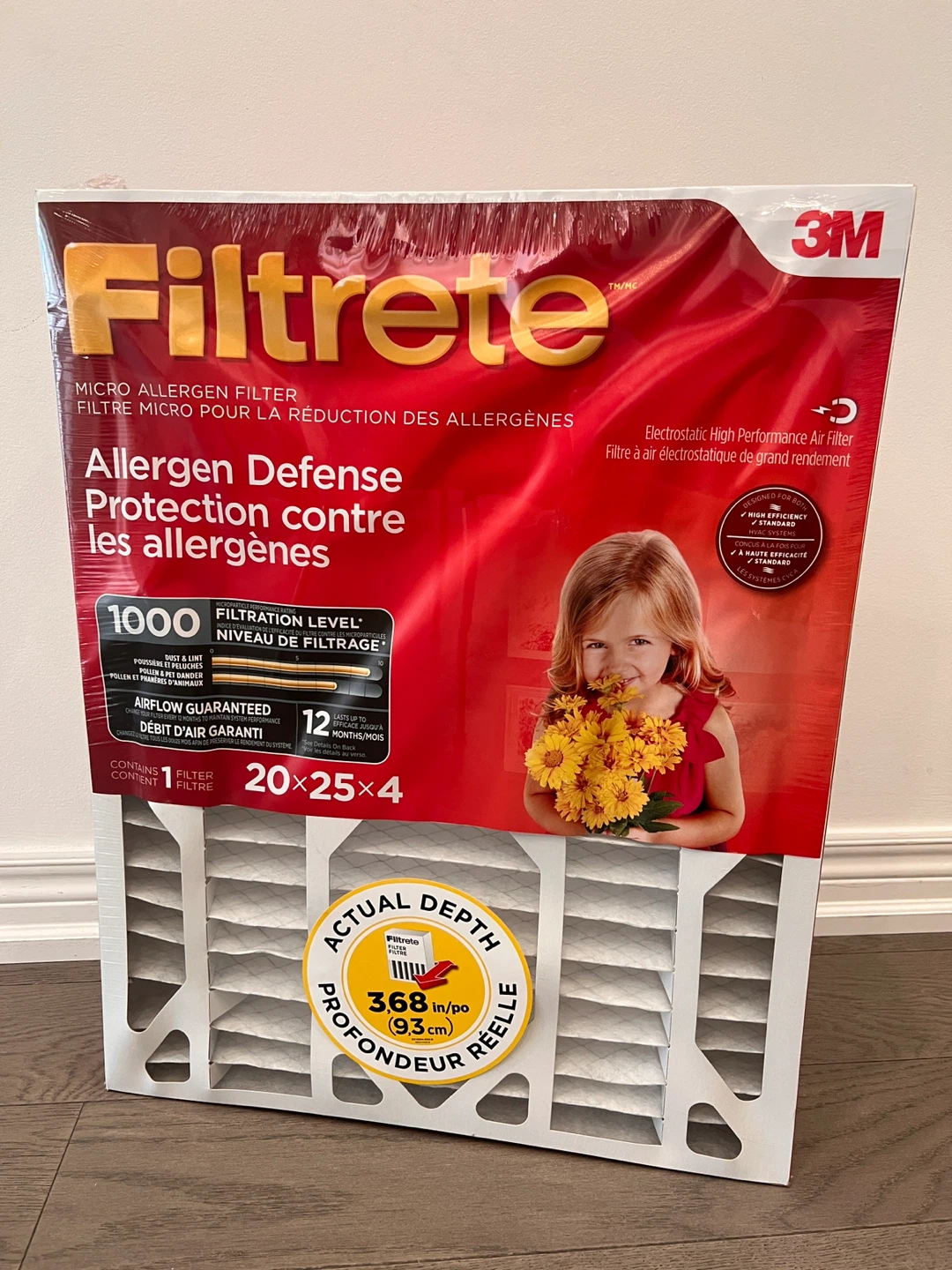 Filtrete Allergen Defense Air Filter 20x25x4