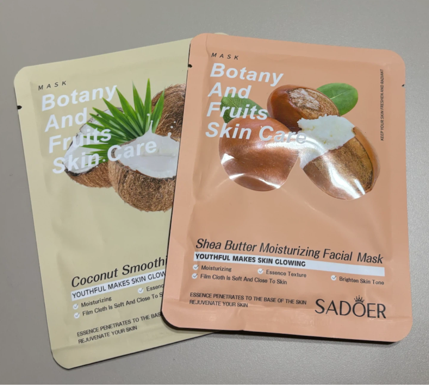 NEW-SADOER Botany and Fruits Facial Mask Set