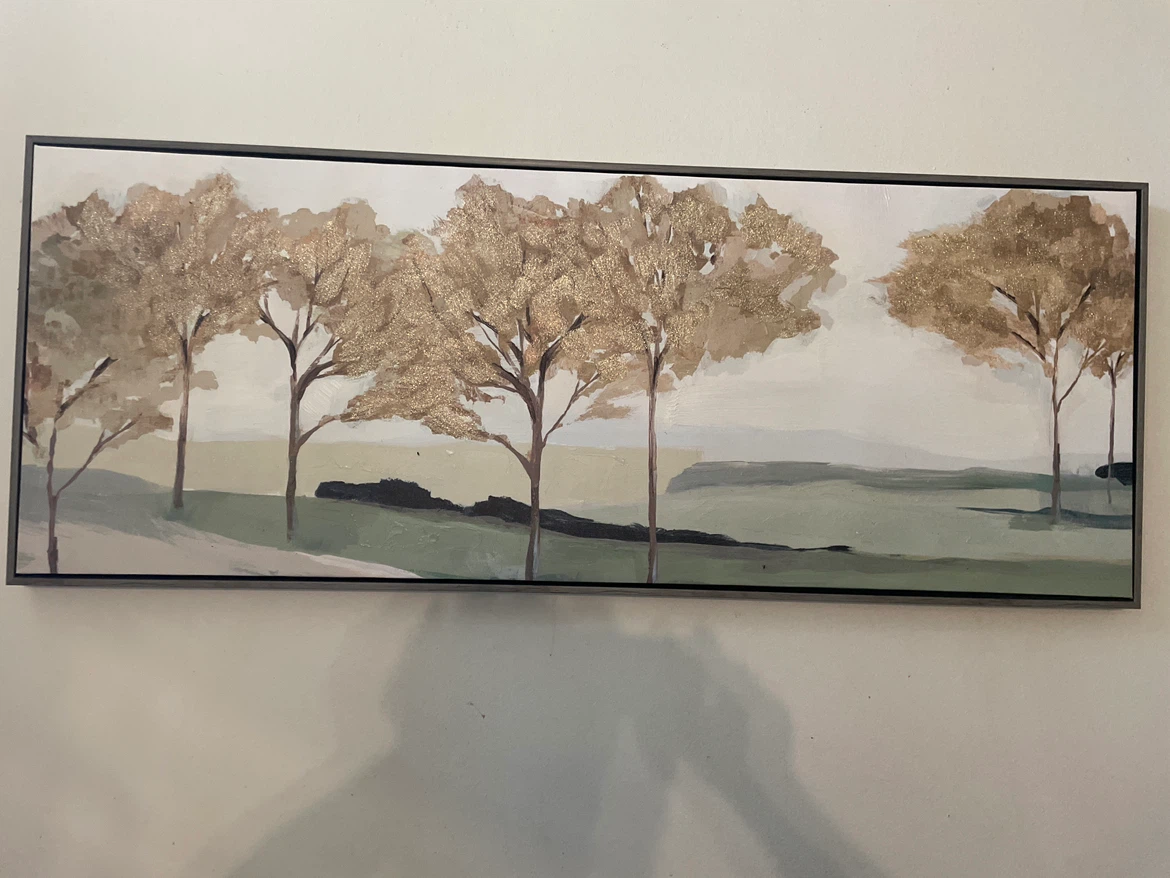 Set of two long landscape canvas paintings - photo 3