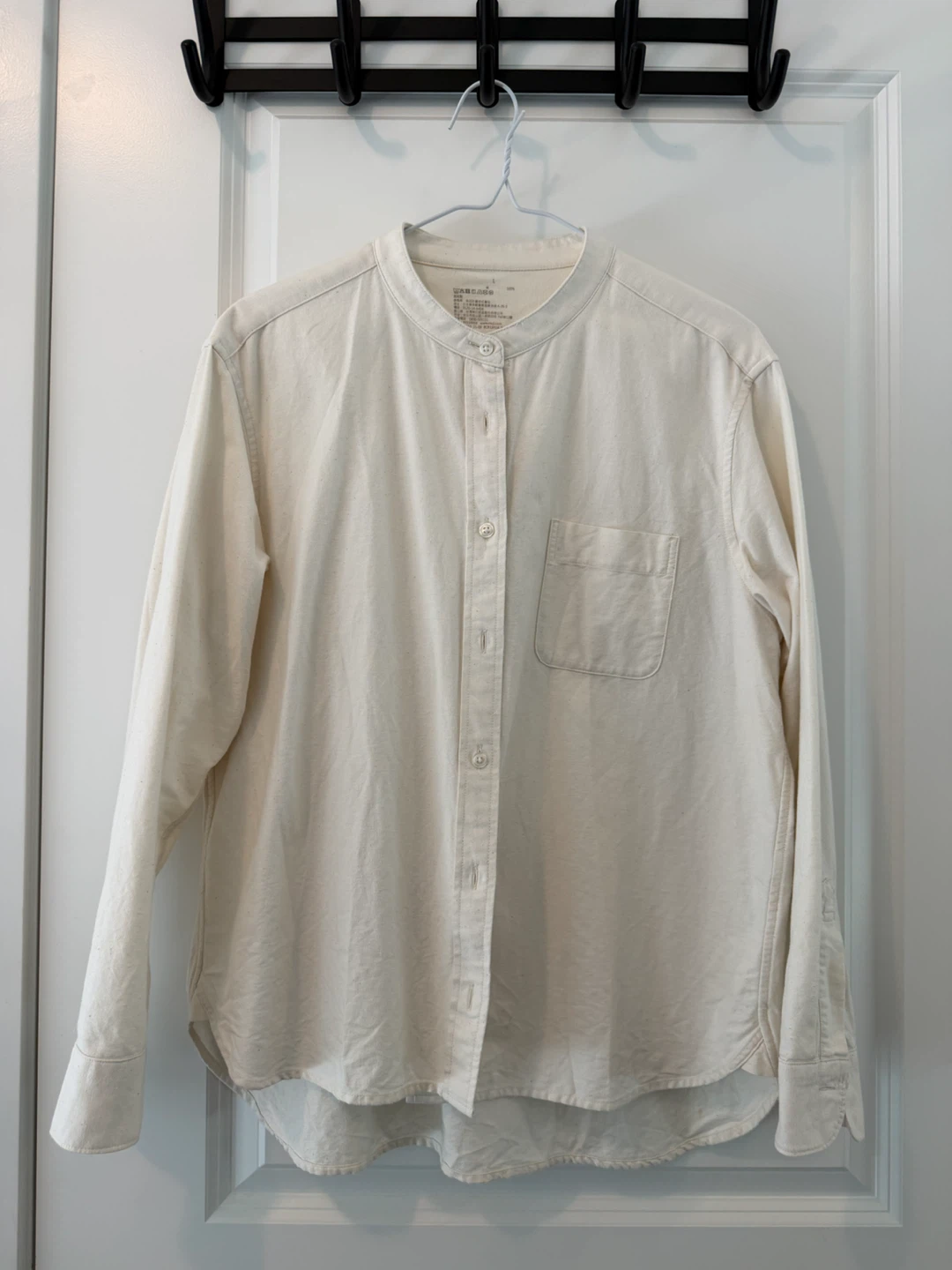 MUJI Oxford Stand Collar Shirt-100% cotton