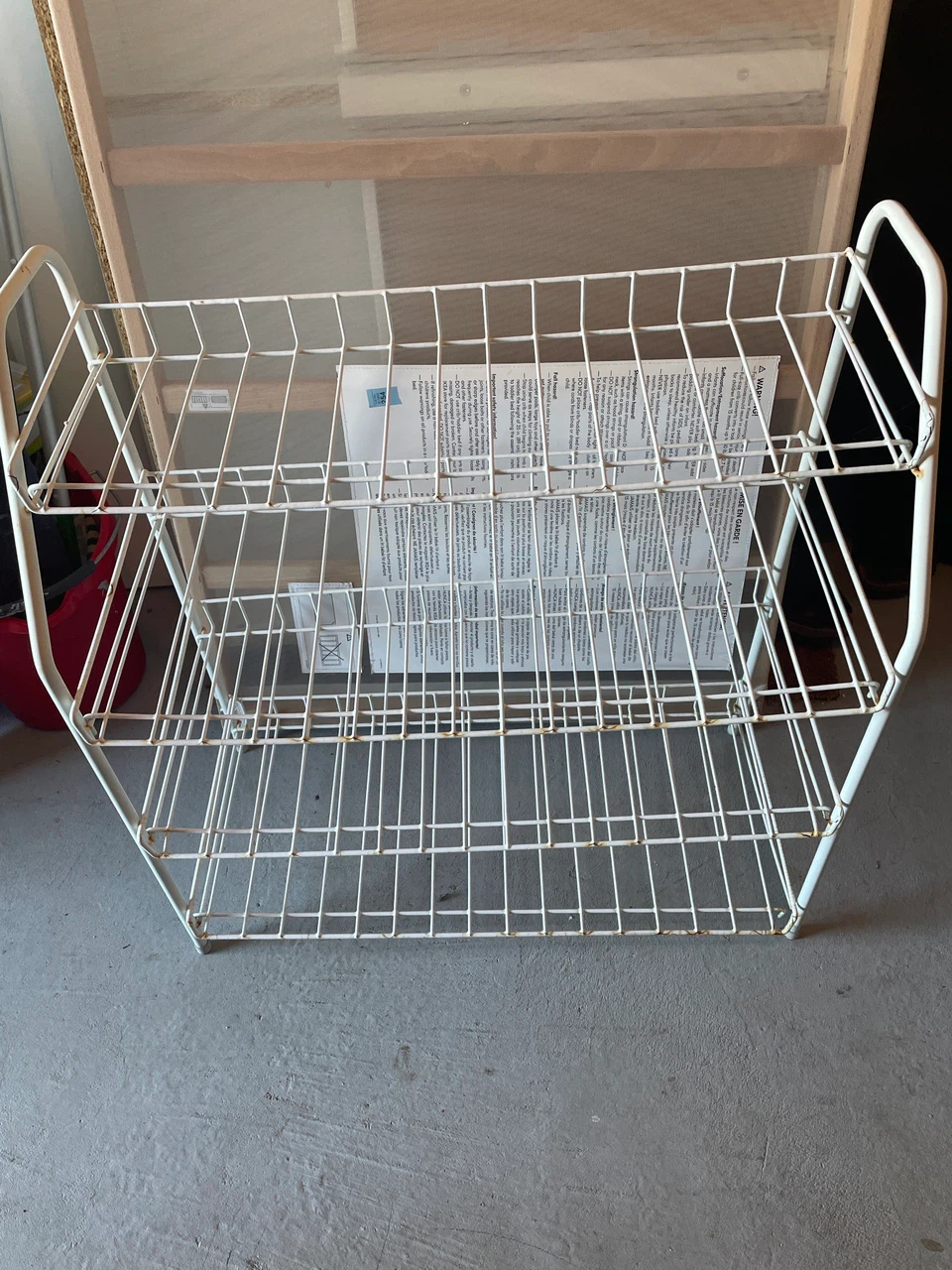 White Wire Metal Storage Shelf