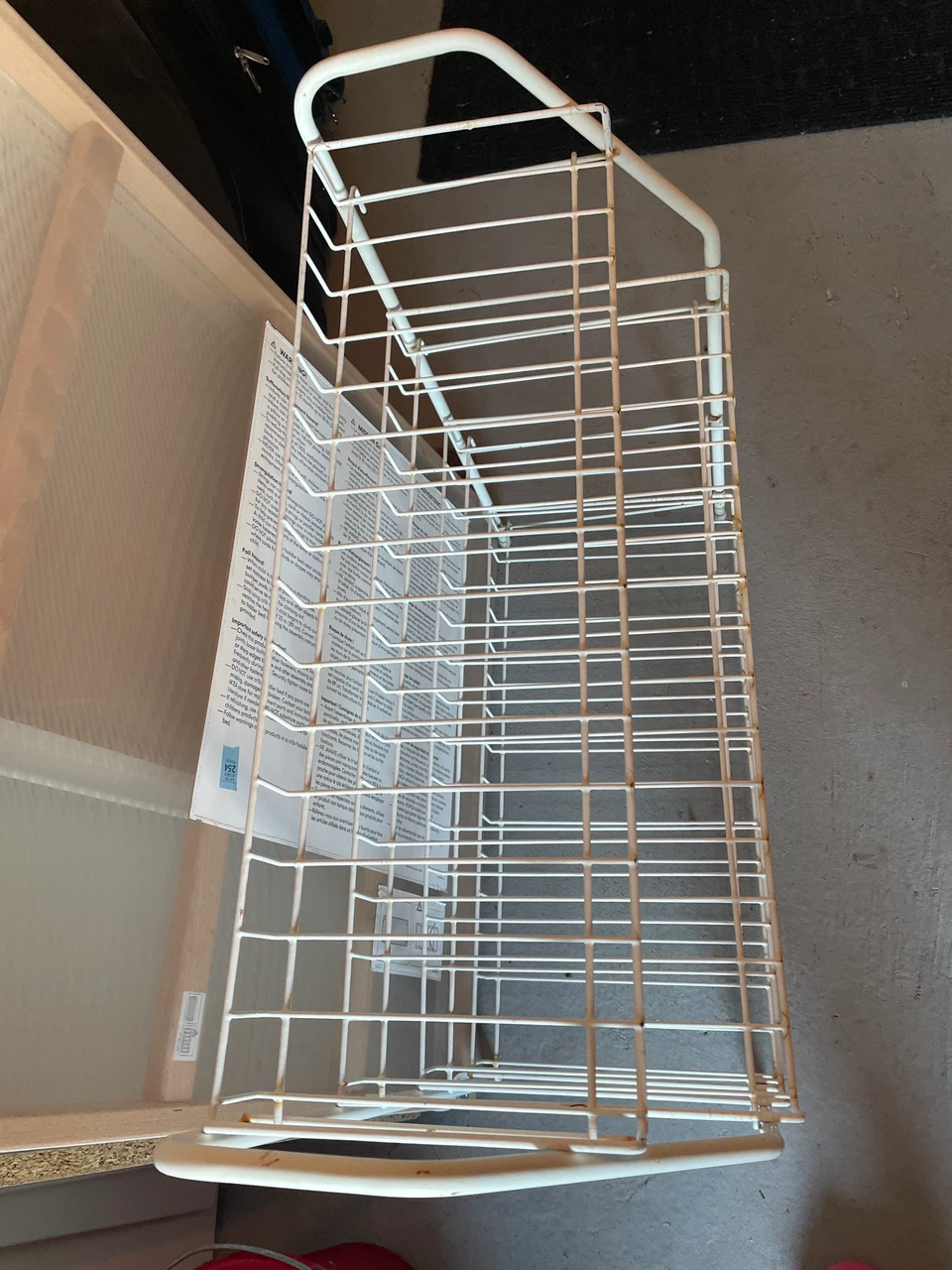 White Wire Metal Storage Shelf - photo 2