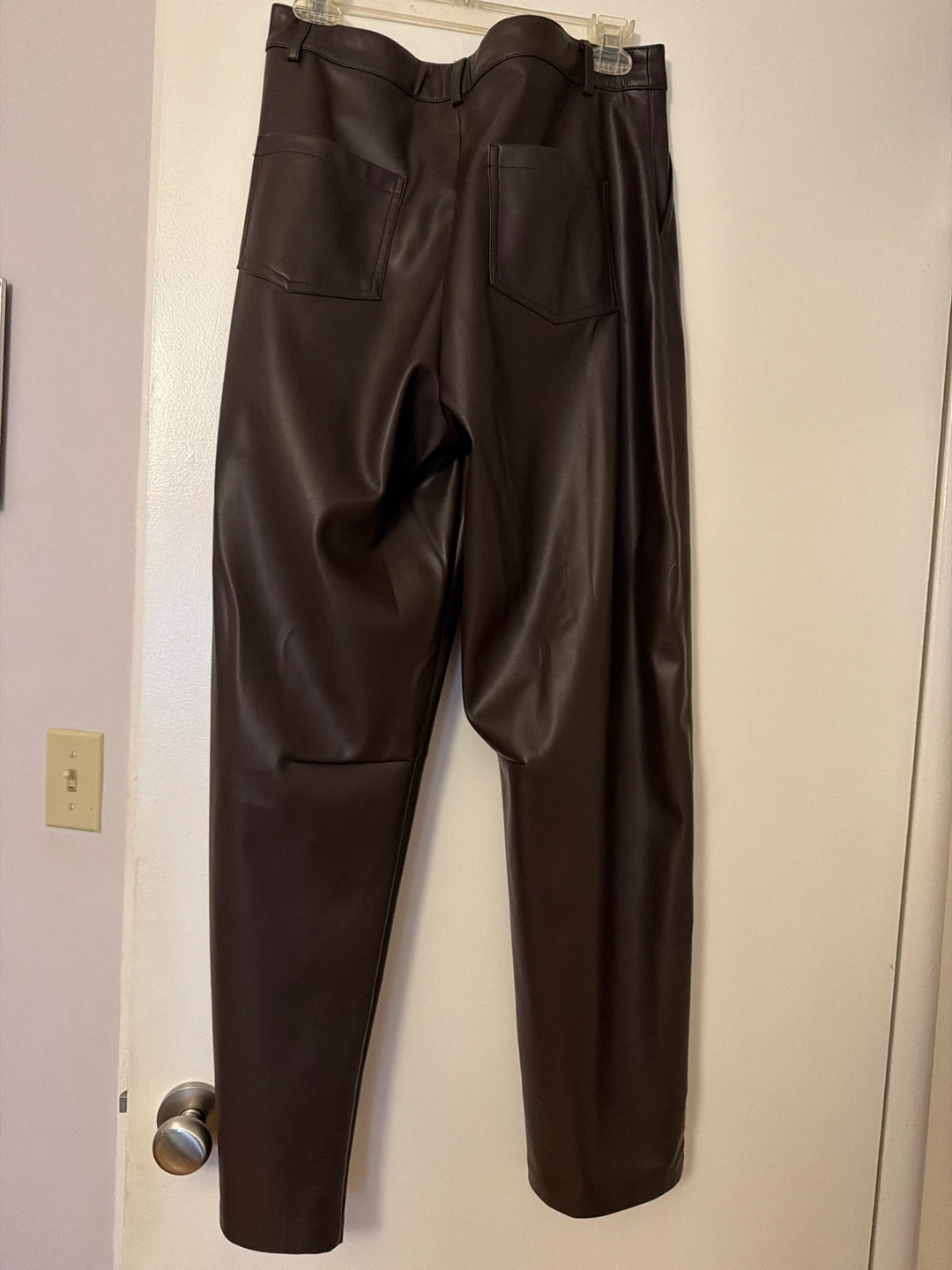 C&A Brown Faux Leather Pants - photo 2