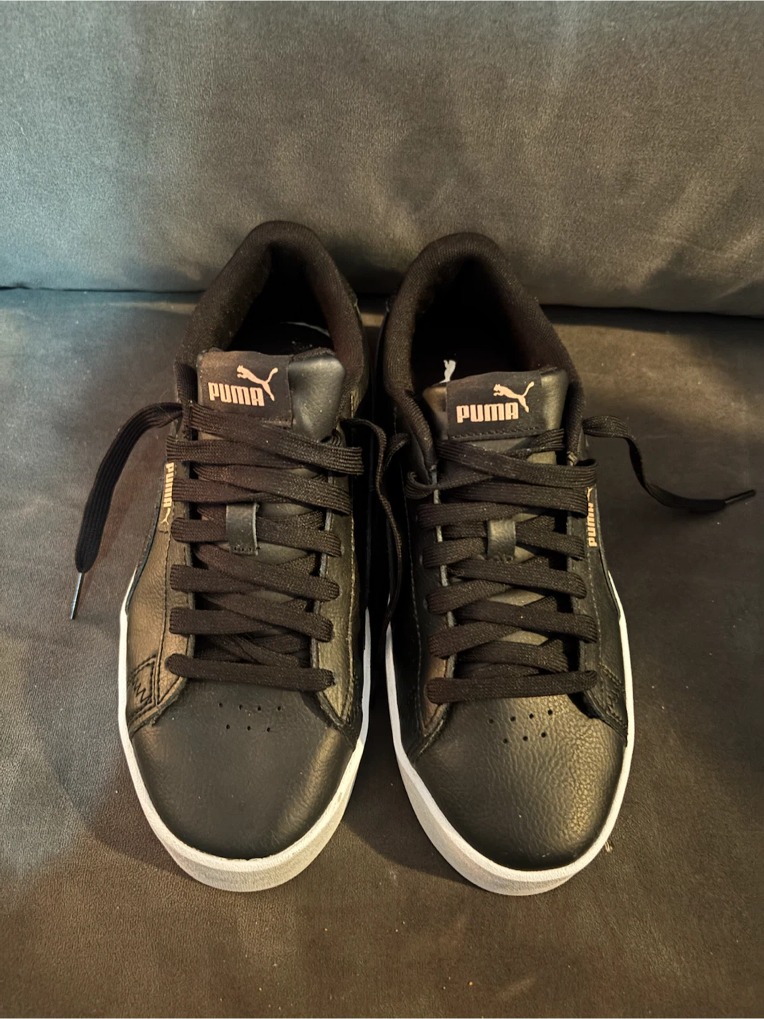 Puma Black and Rose Gold Sneakers Size 8 - photo 5
