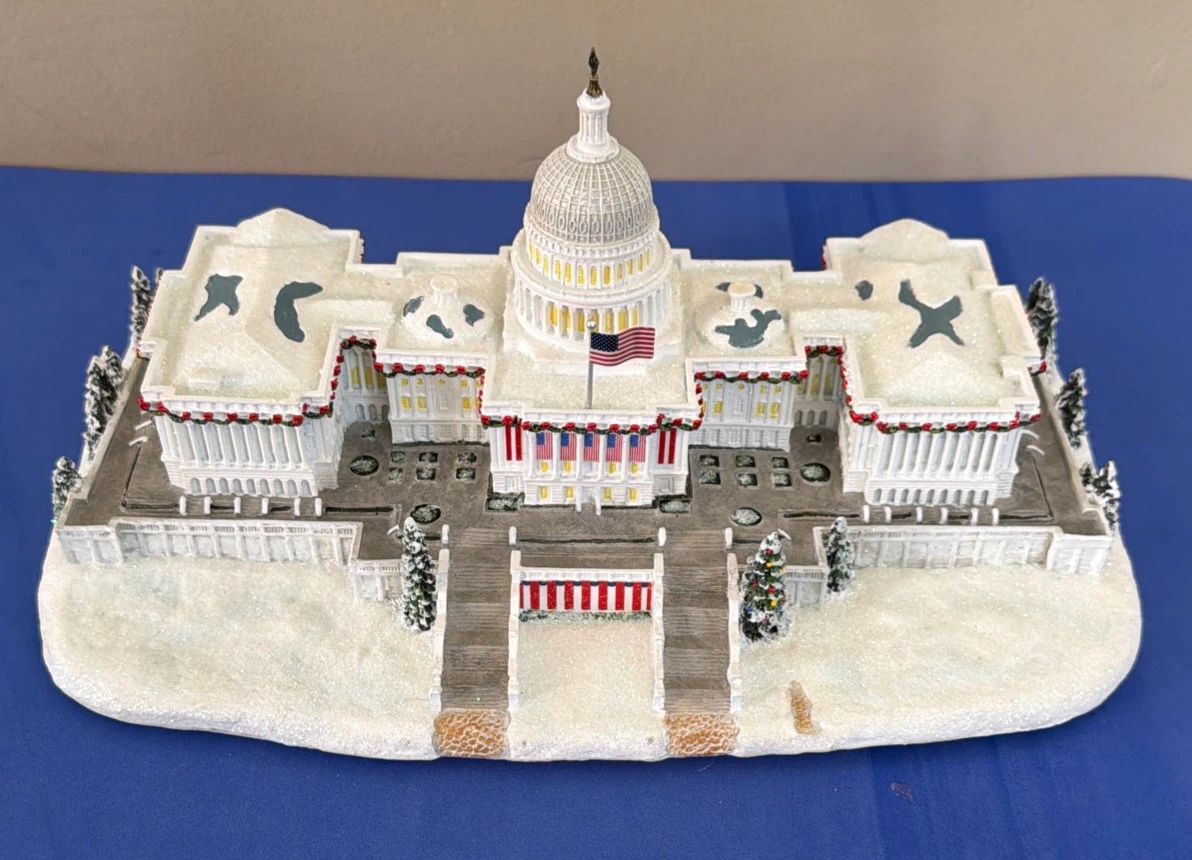 US Capitol Building Christmas Village Figurine