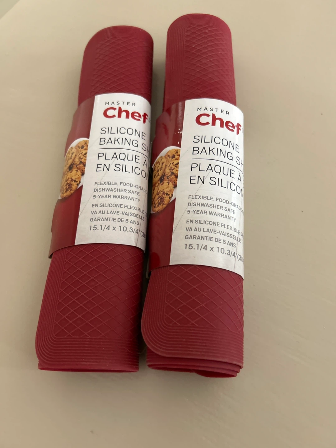 2 Master Chef Silicone Baking Sheets