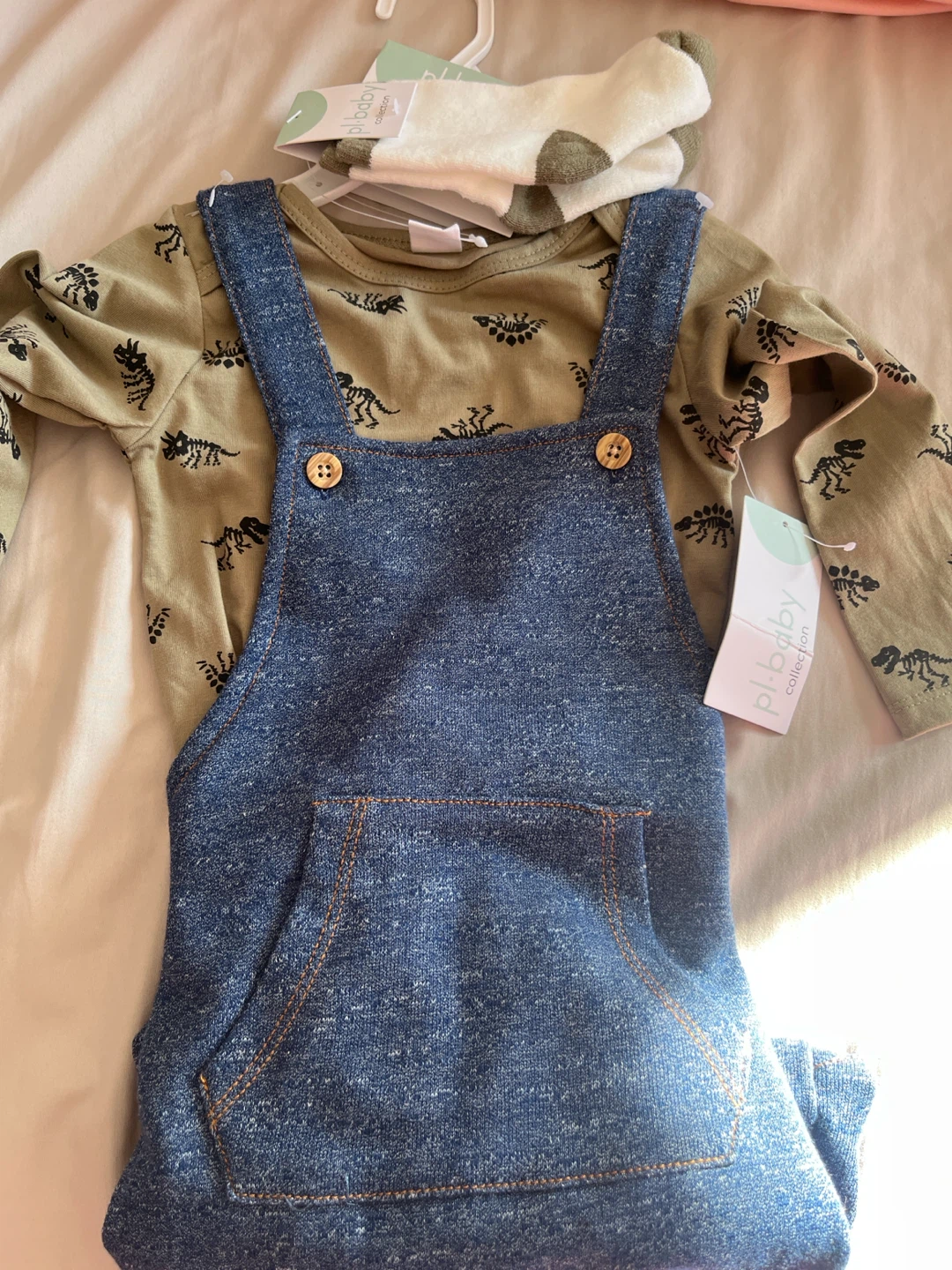 BRAND NEW WITH TAGS pl.baby 3-Piece Dinosaur Outfit Set 24 month