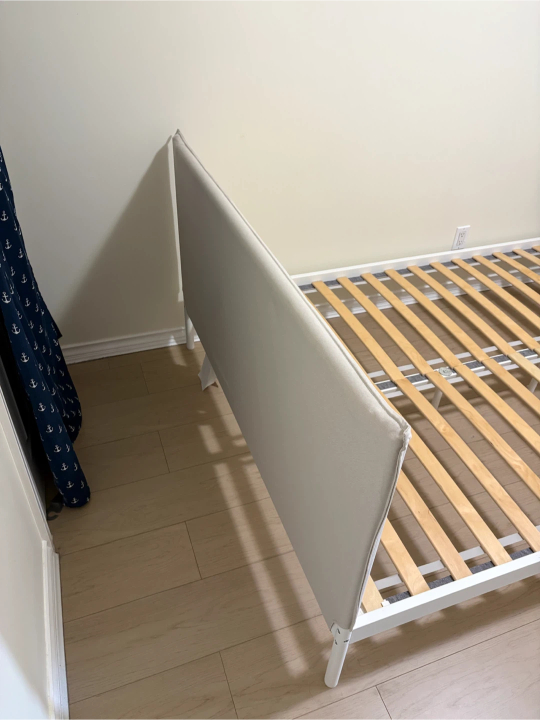 IKEA Bed Frame with Upholstered Headboard (Size: Full) - photo 3