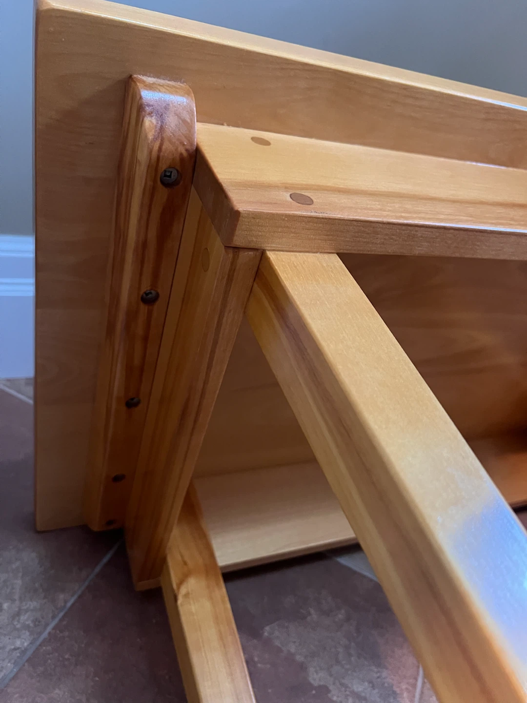Handcrafted Solid Wood Side Table/Bench - photo 4