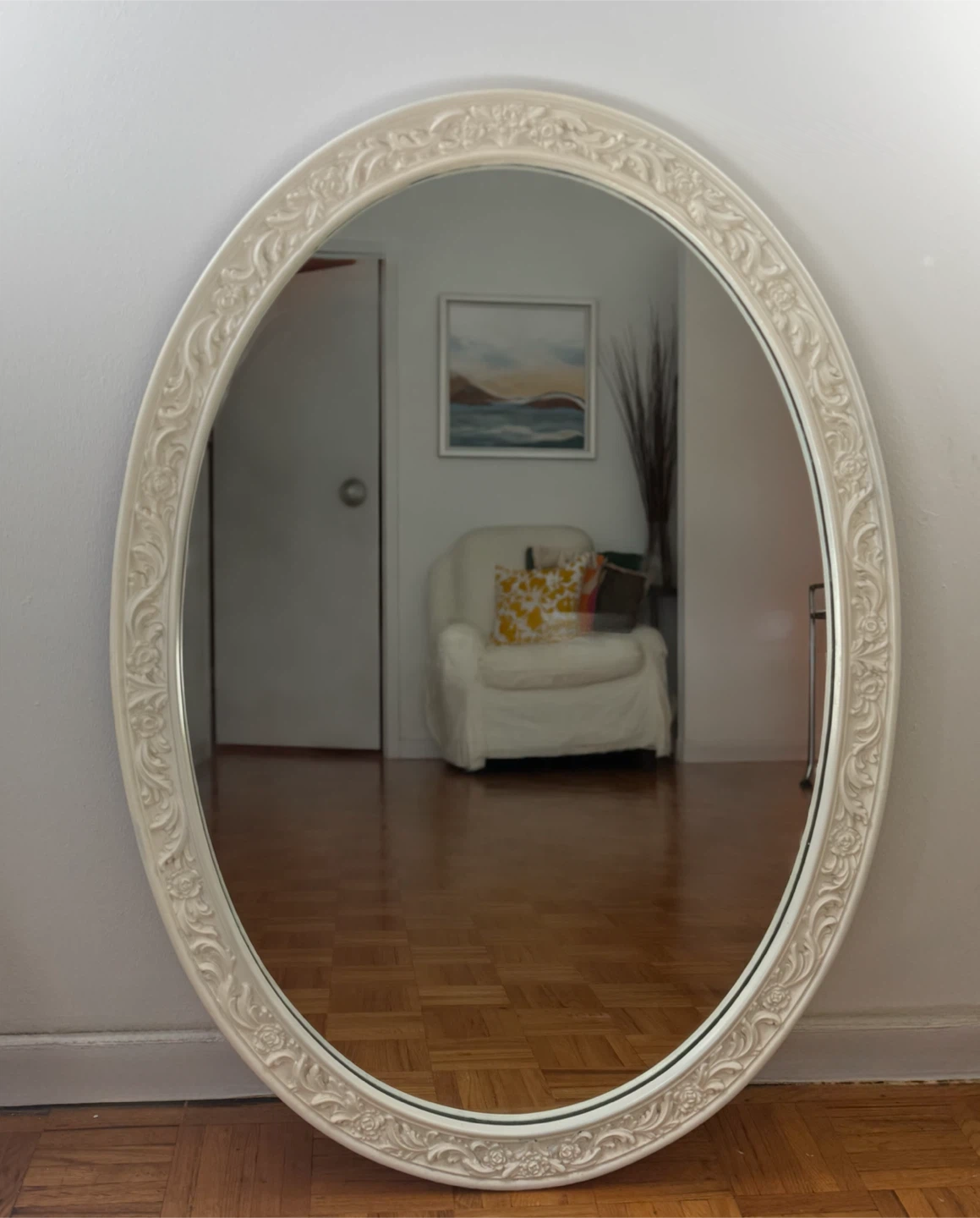 Vintage Oval Wall Mirror - photo 2