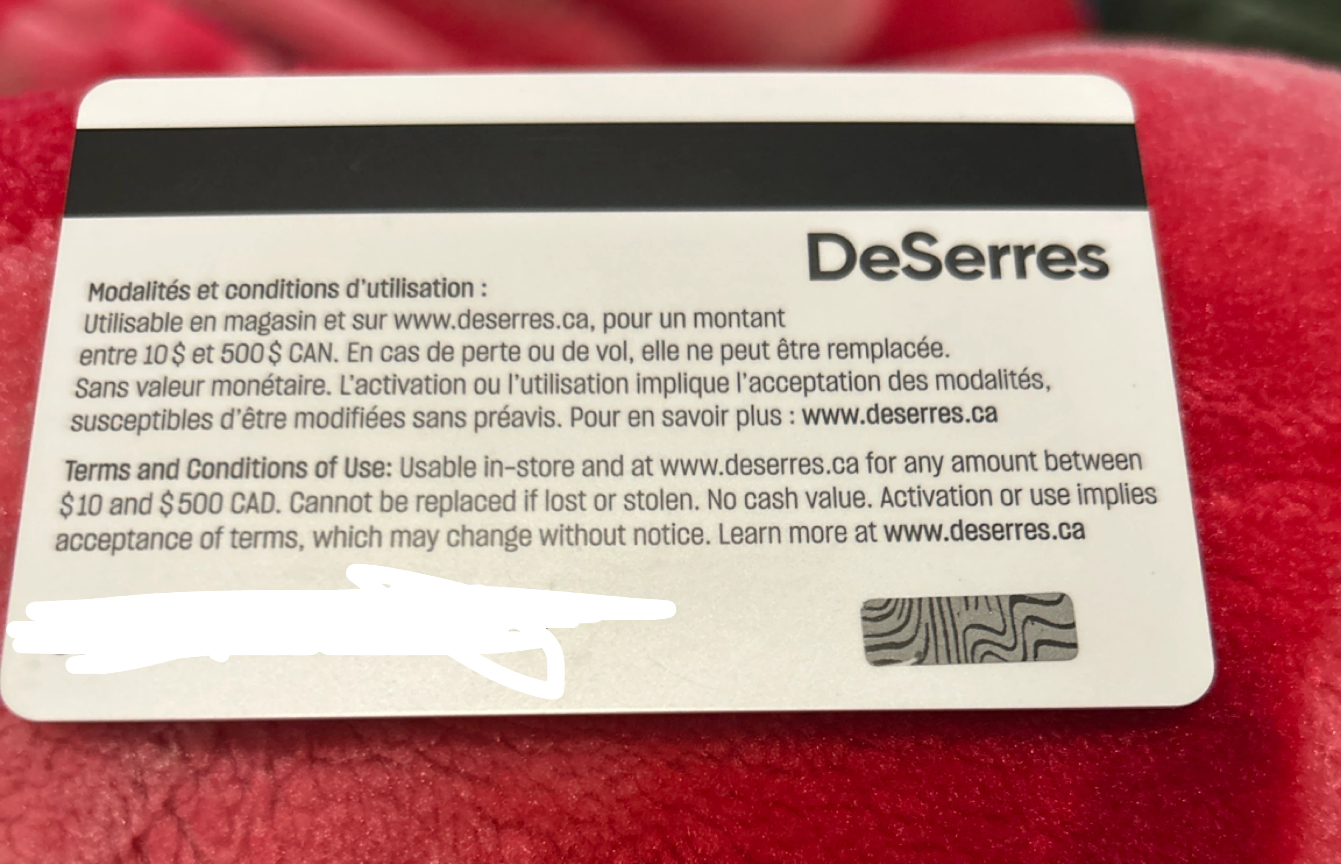 DeSerres gift card - photo 2