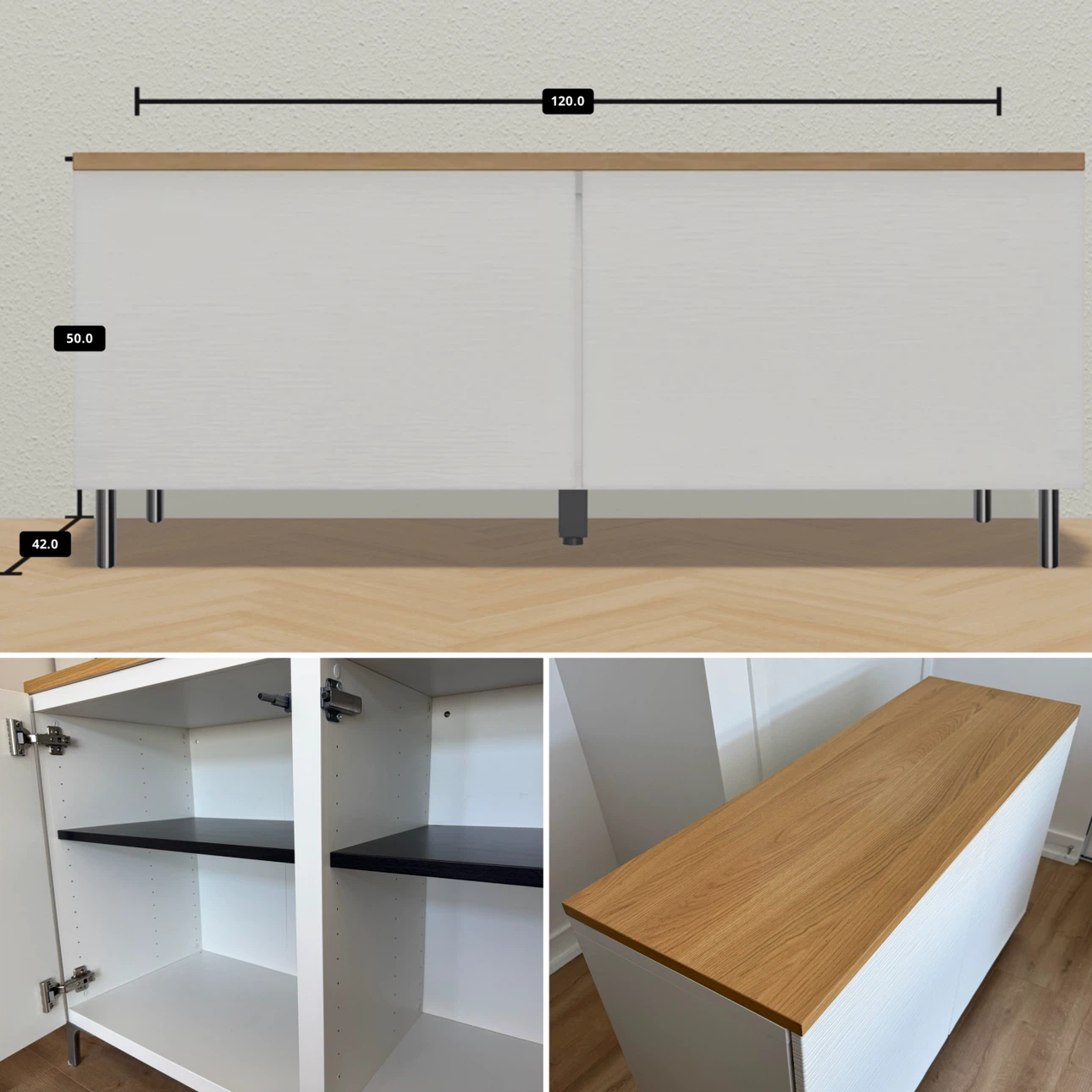 IKEA Besta storage cabinet with top panel - photo 2