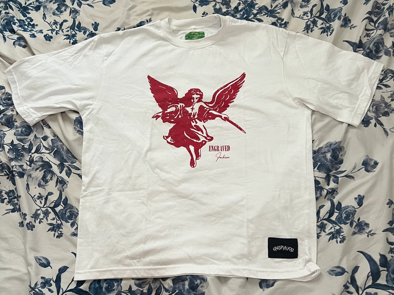 Engraved Fashion Graphic T-Shirt