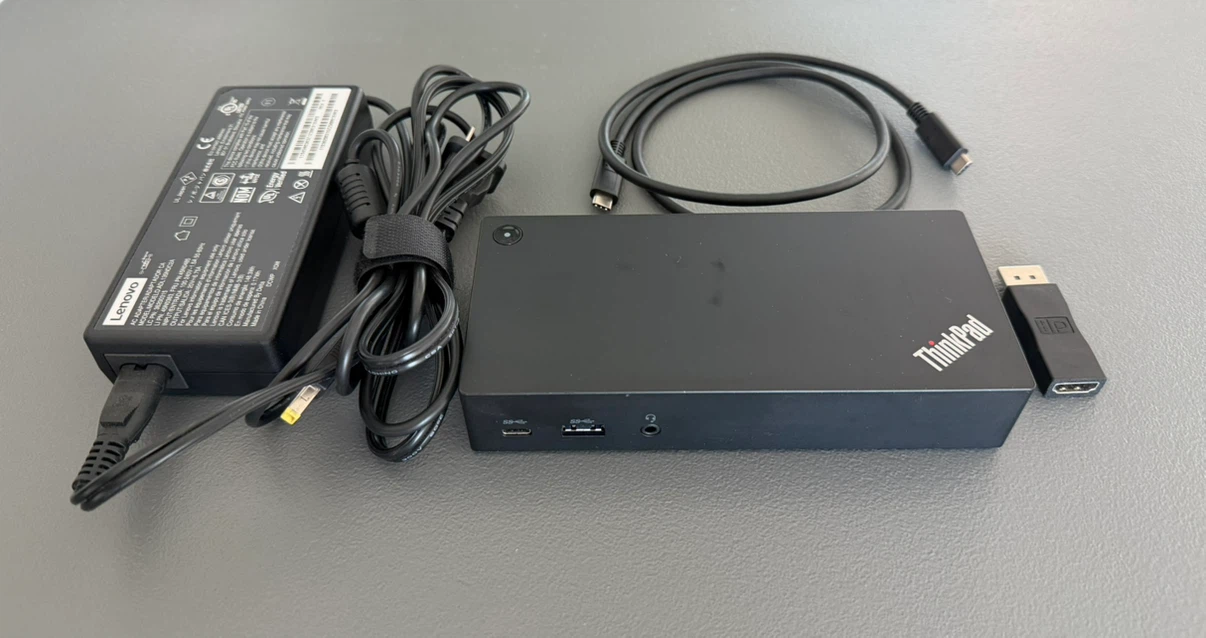 Lenovo ThinkPad USB-C Dock DK1633 w/ HDMI, 135W AC, Cable