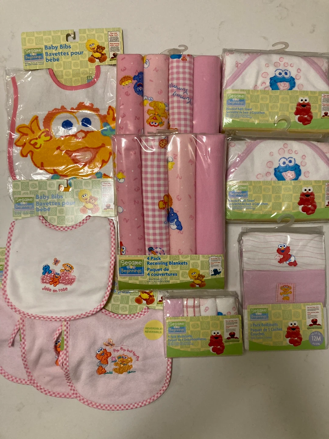 Sesame Beginnings pink Baby bundle