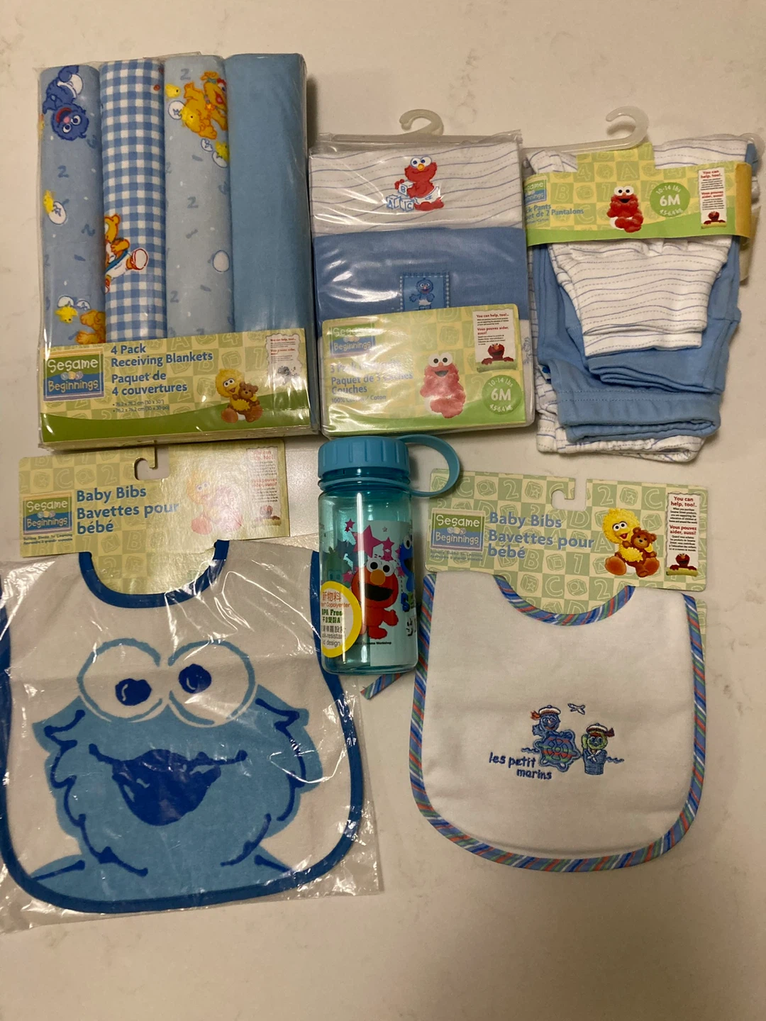 Sesame Beginnings blue Baby Bundle