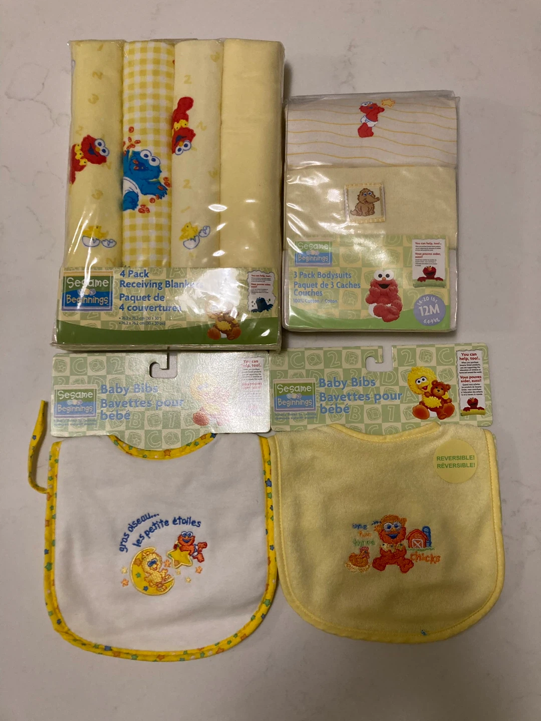 Sesame Beginnings yellow Baby bundle