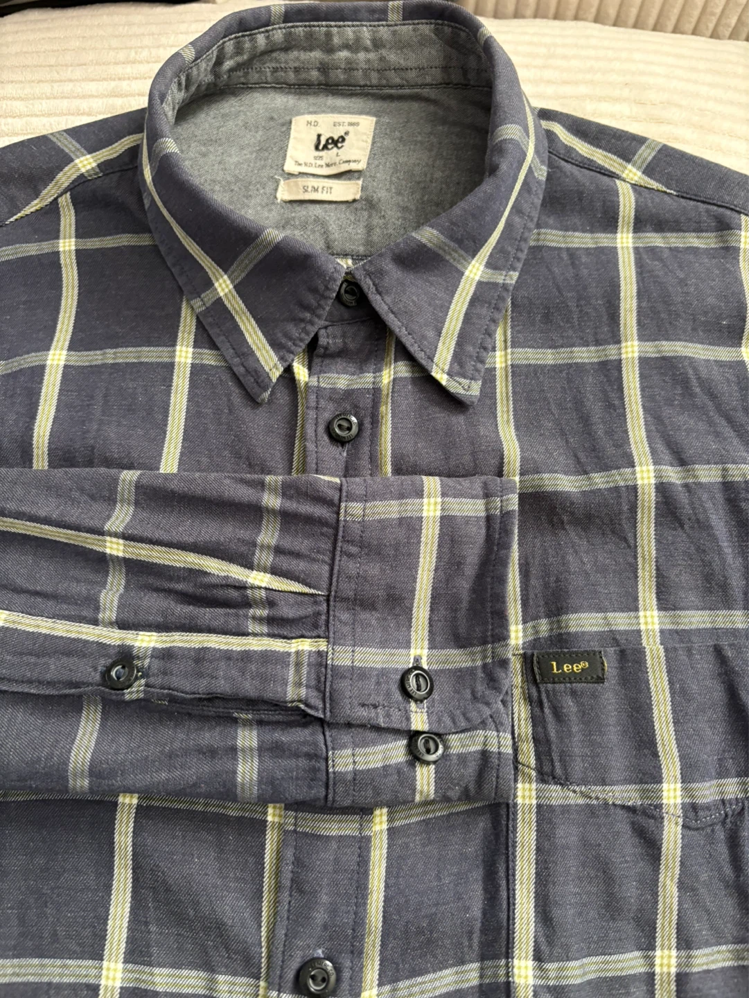 Lee Plaid Slim Fit Long Sleeve Shirt