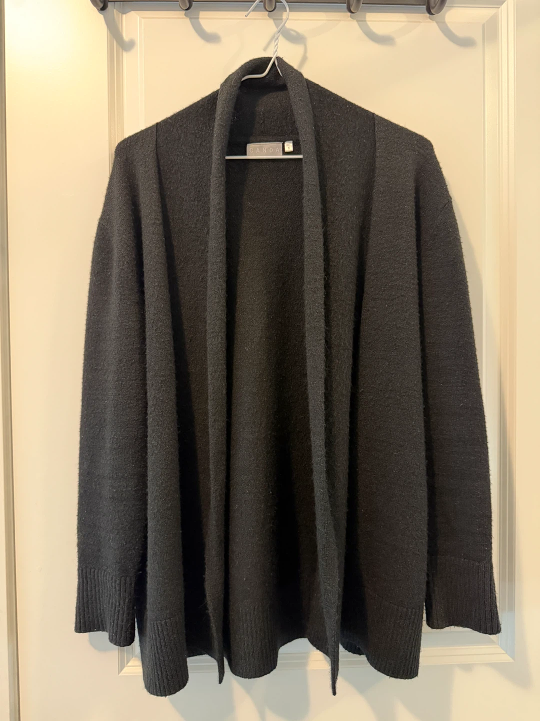 Black Open Cardigan