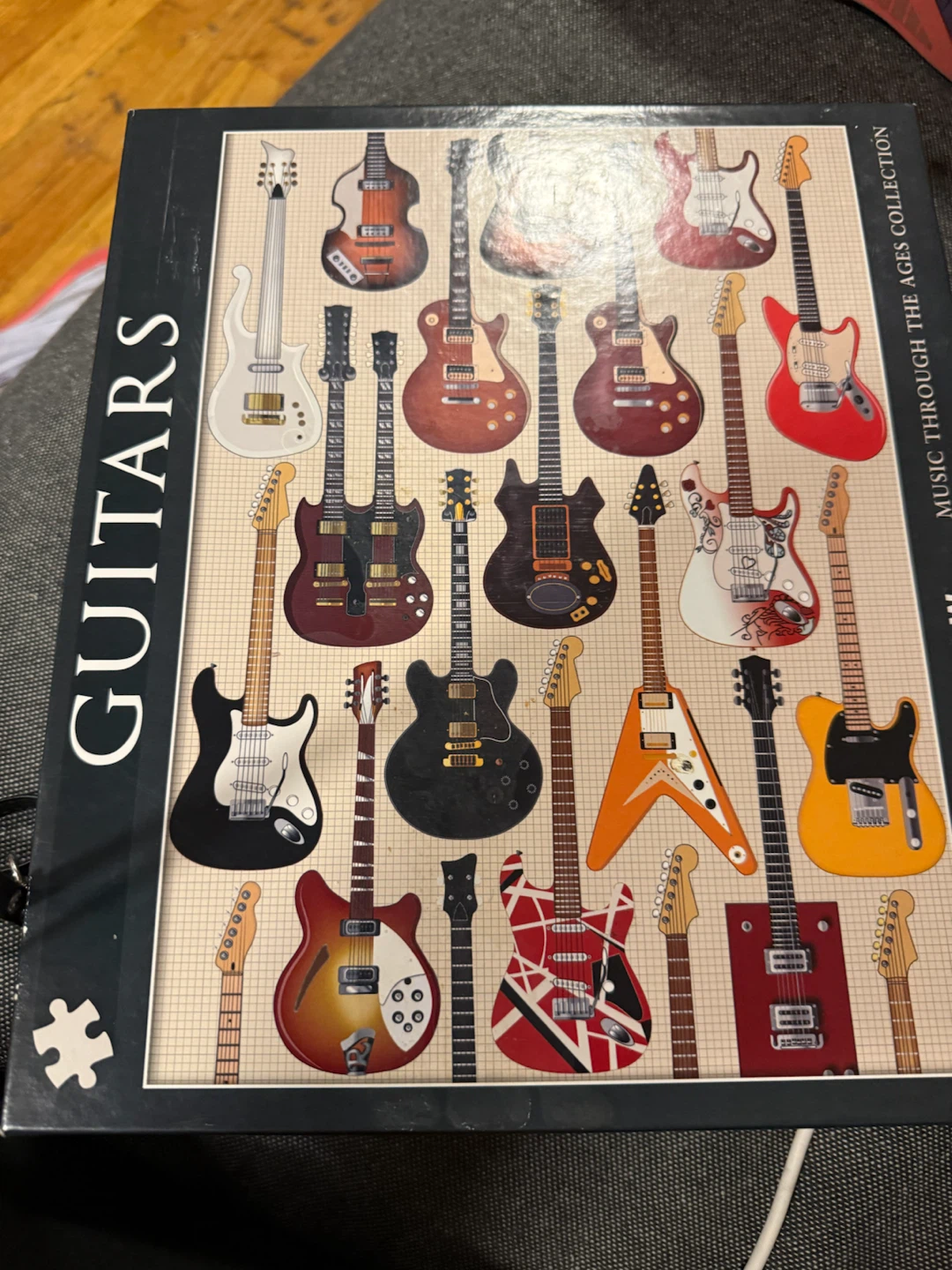 NWB Music Through The Ages Guitars 1000 Piece Jigsaw Puzzle
