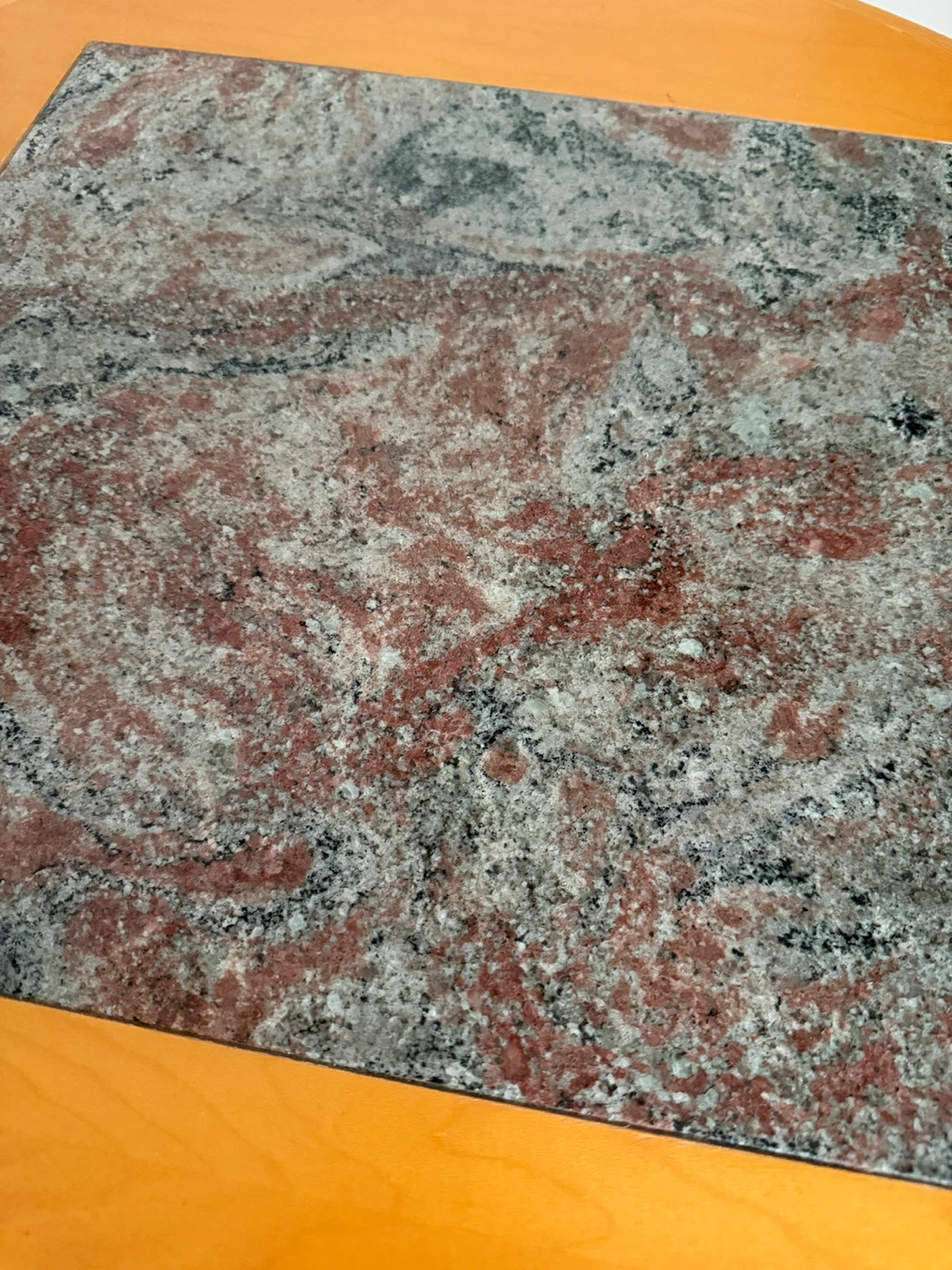 Maple Pedestal Table with Granite Inlay - photo 2