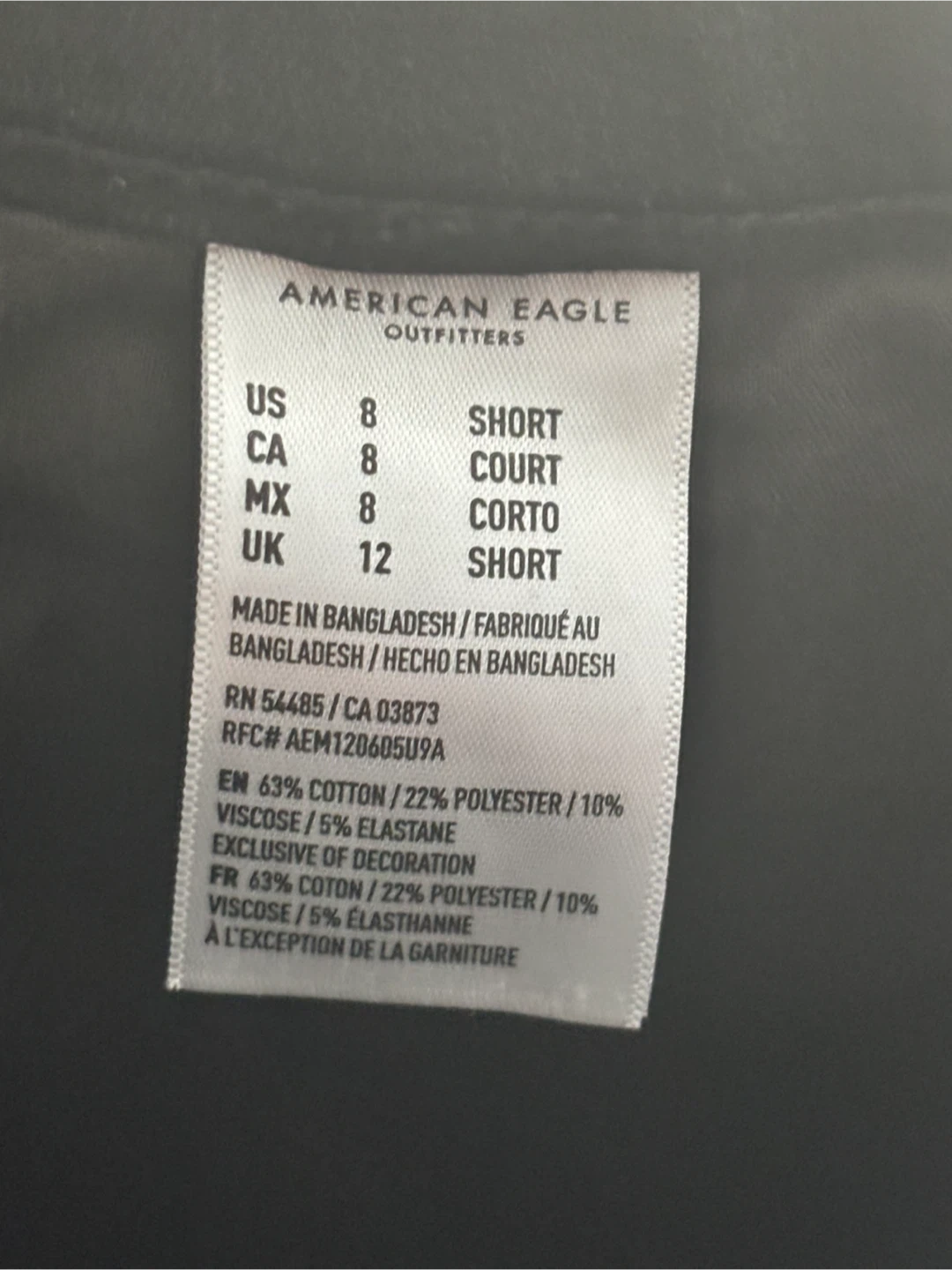 American Eagle 360 Ne(x)t Level Stretch Jeans Black Size 8S - photo 3