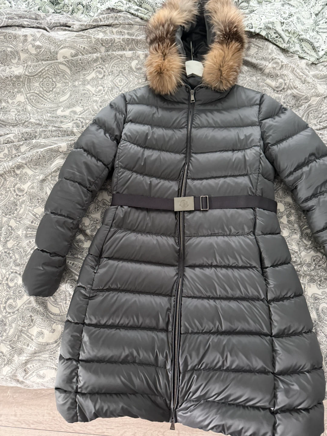 Moncler Puffer Coat with Fur Hood - photo 4